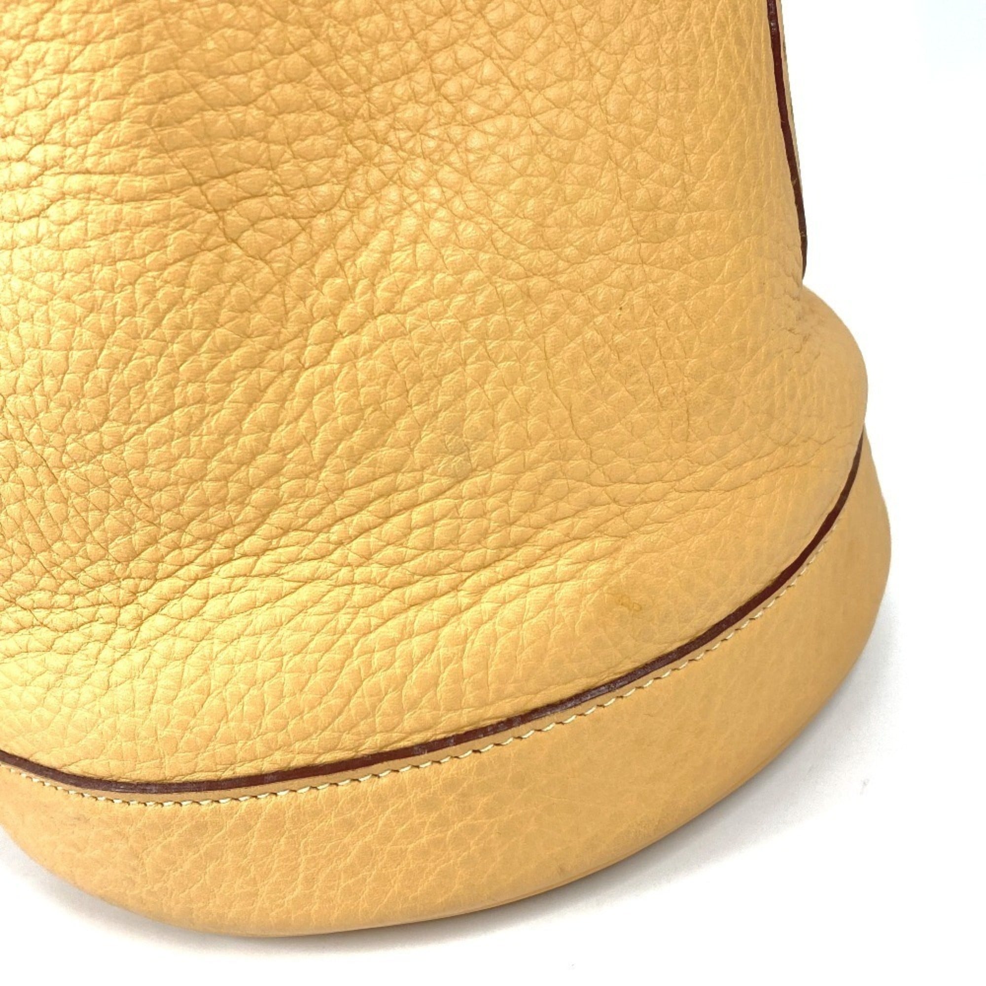 Hermes Beige Yellow Taurillon Clemence Leather Shoulder Bag (Pre-Owned)