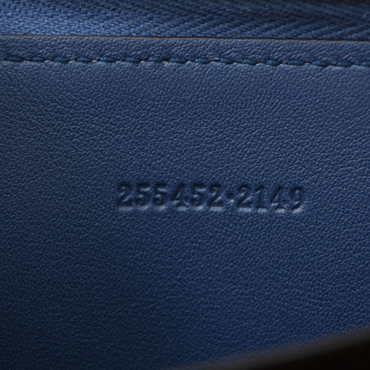 Gucci Blue Leather Coin Purse/Coin Case (Pre-Owned)