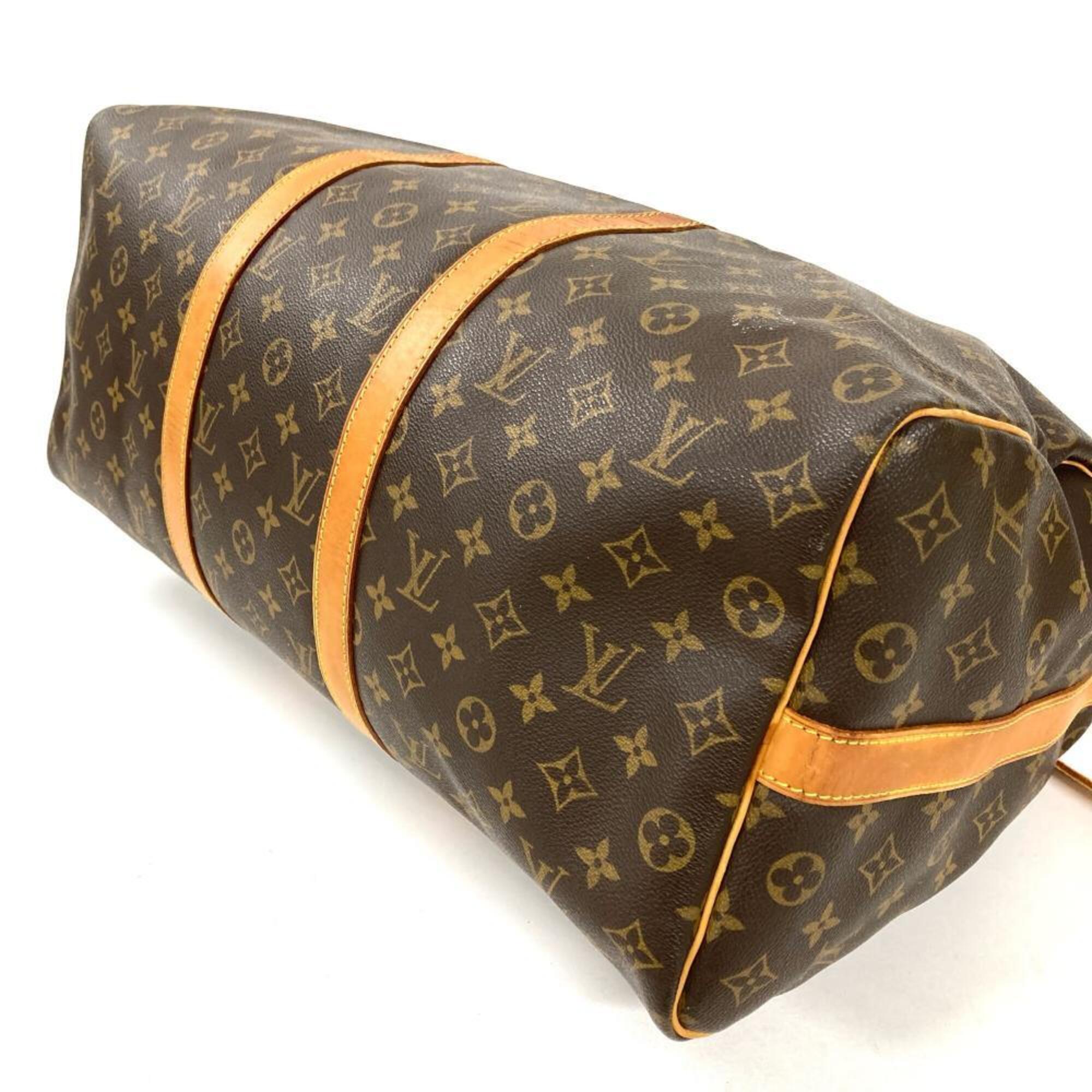 Louis Vuitton Brown Monogram Canvas Boston Bag (Pre-Owned)