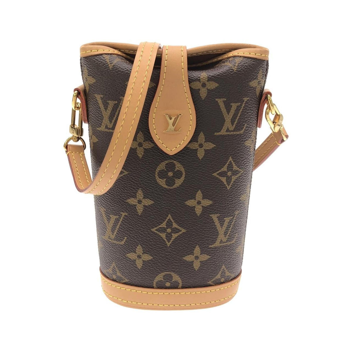 Louis Vuitton Brown Coated Canvas Handbag Pouch (Pre-Owned)