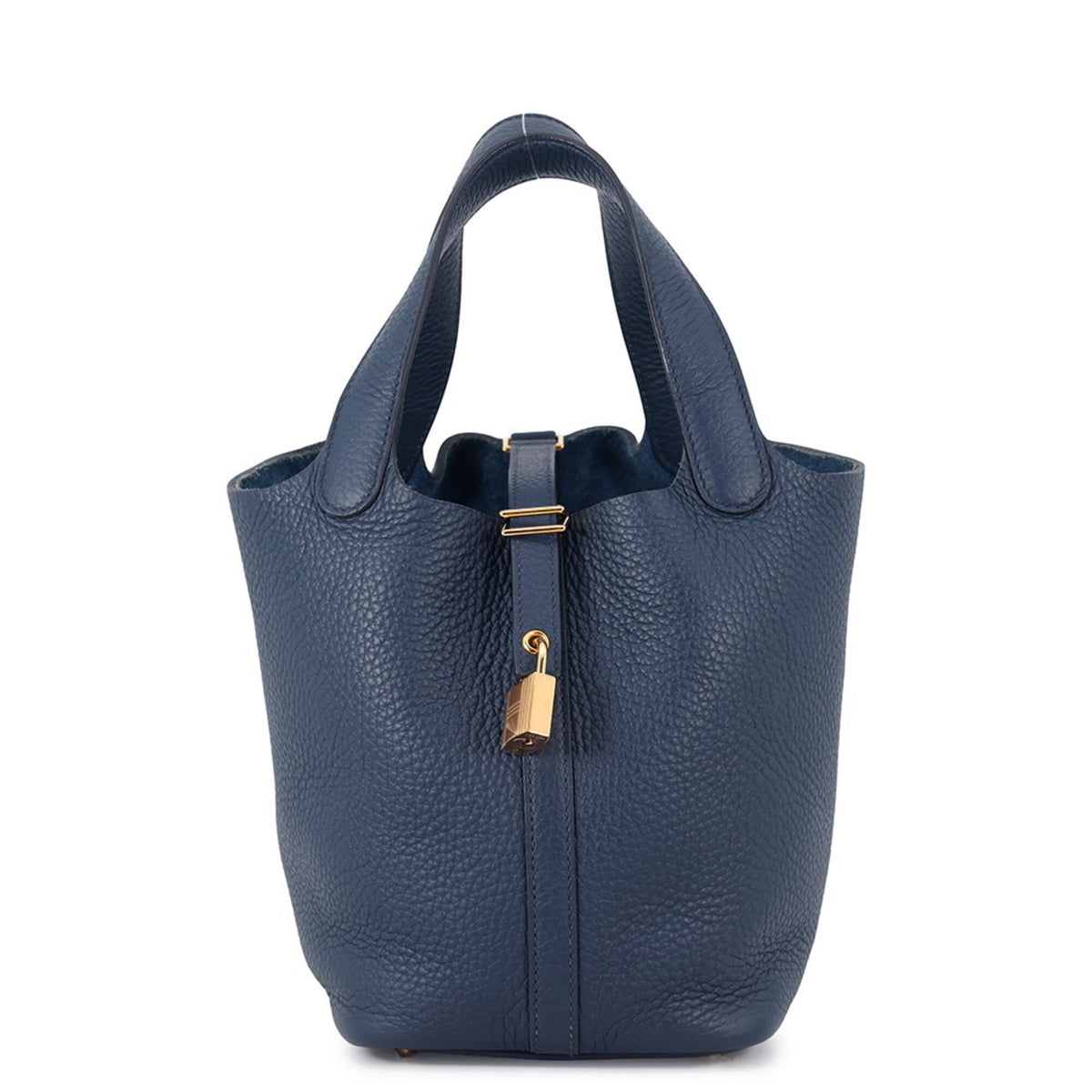 Hermes Picotin Gold Taurillon Clemence Leather Handbag (Pre-Owned)