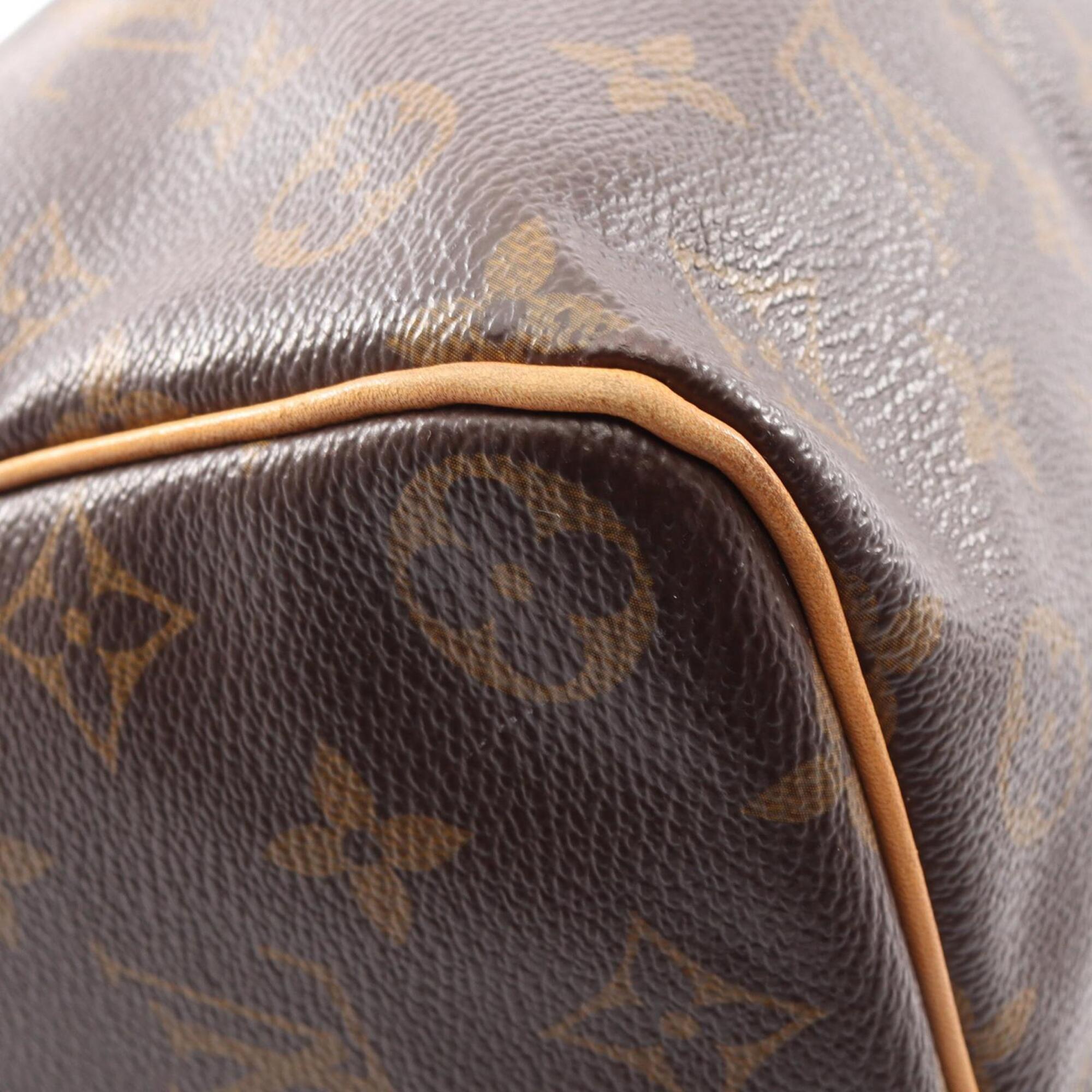 Louis Vuitton Brown Coated Canvas Pvc Monogram Leather Handbag (Pre-Owned)
