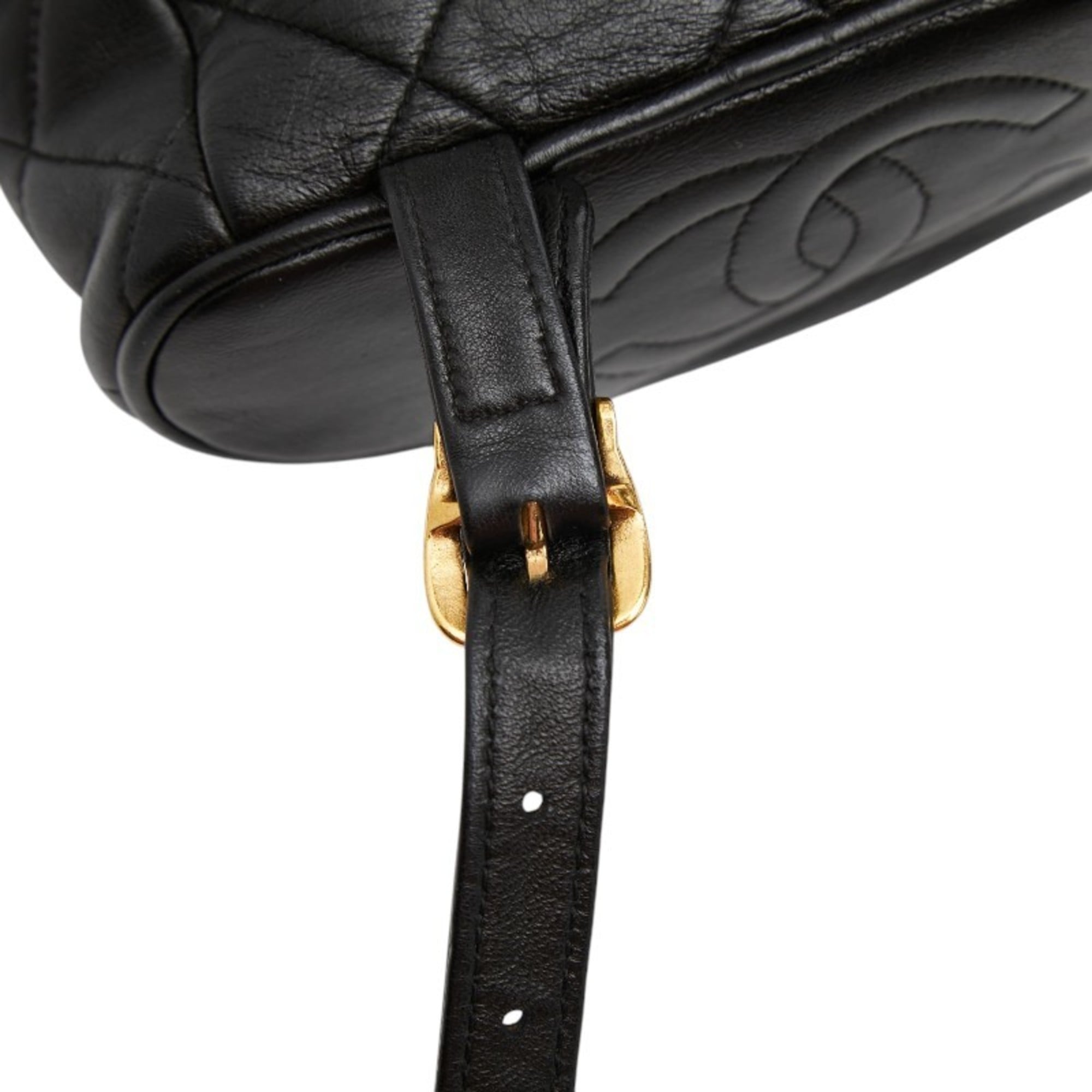 Chanel Black Leather Backpack (Pre-Owned)