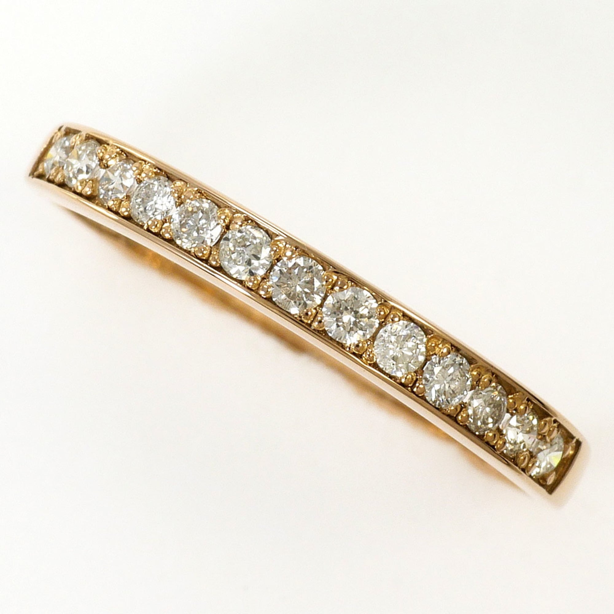 Unbranded Pink Gold Pink Gold (18K) Silver Band Ring (Pre-Owned)
