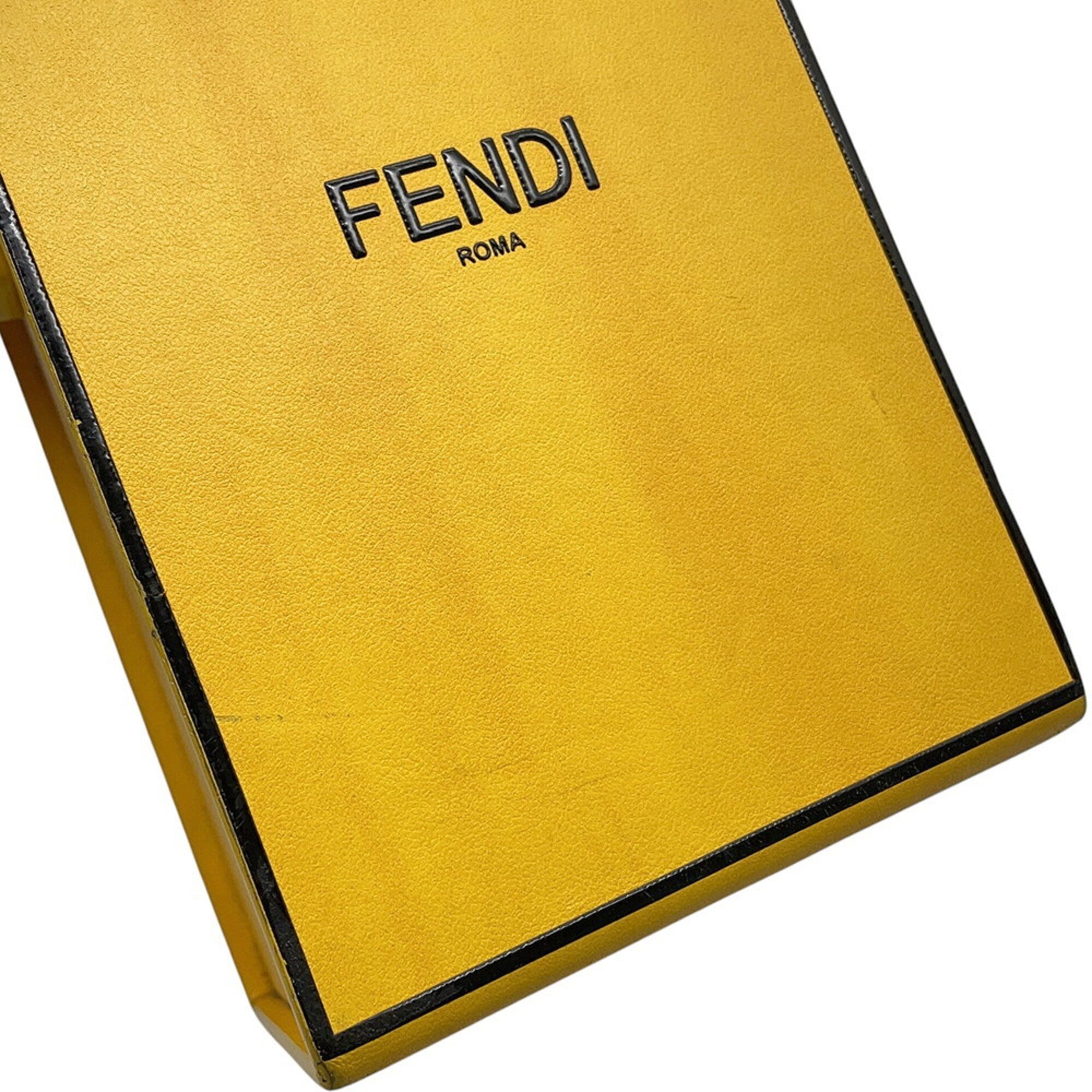 Fendi Yellow Leather Shoulder Bag (Pre-Owned)