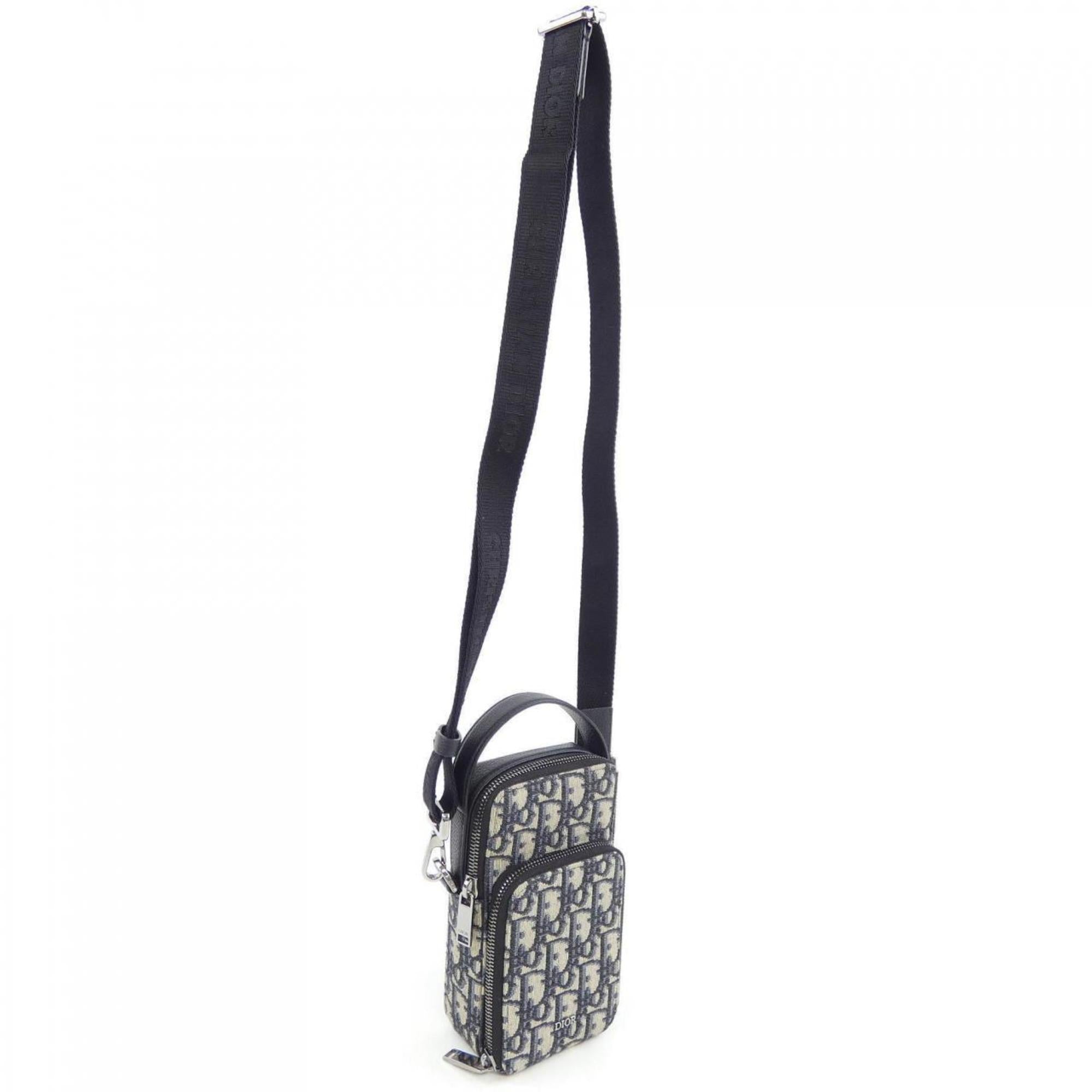Christian Dior Beige Black Navy Handbag Pouch (Pre-Owned)