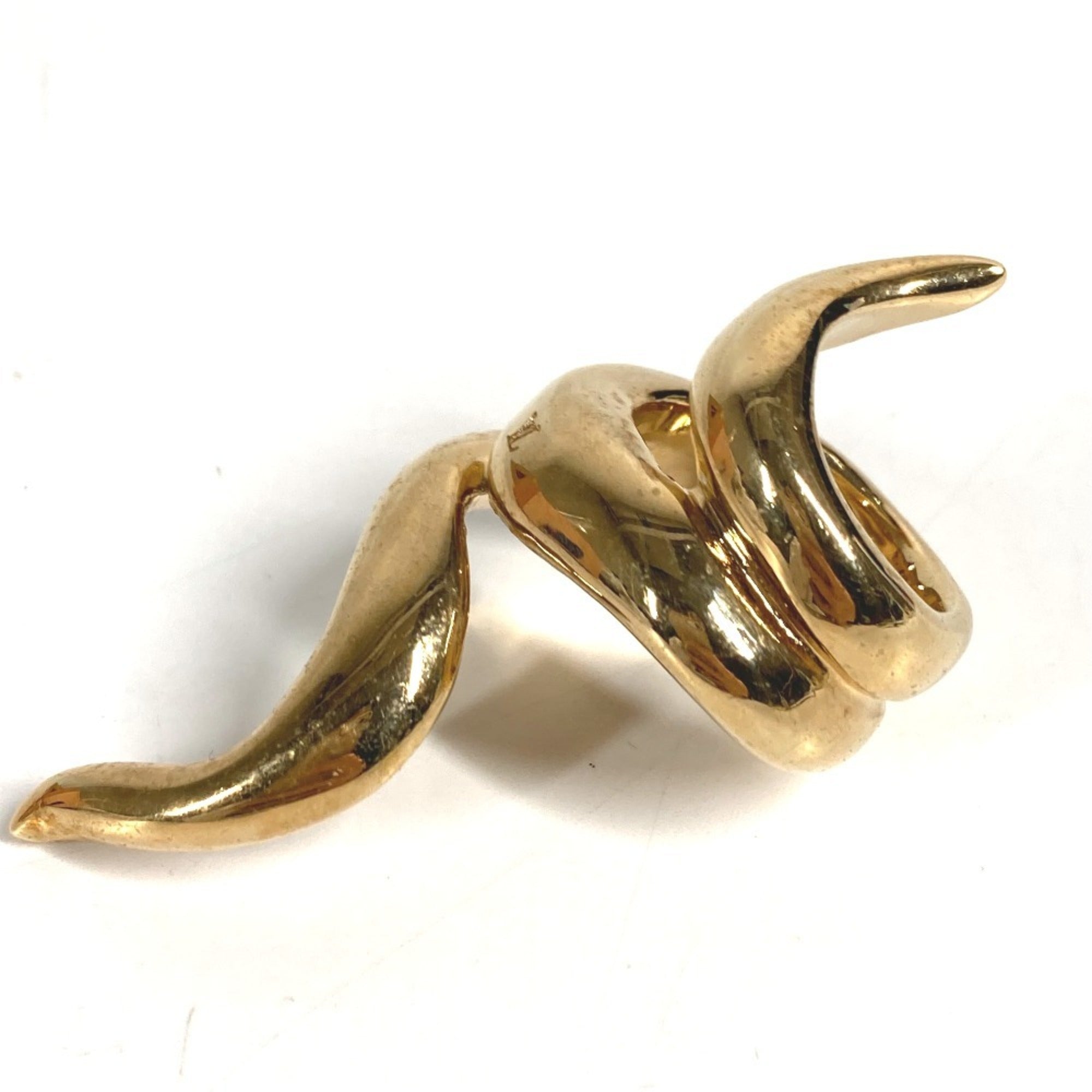 Louis Vuitton Gold Metal Band Ring (Pre-Owned)