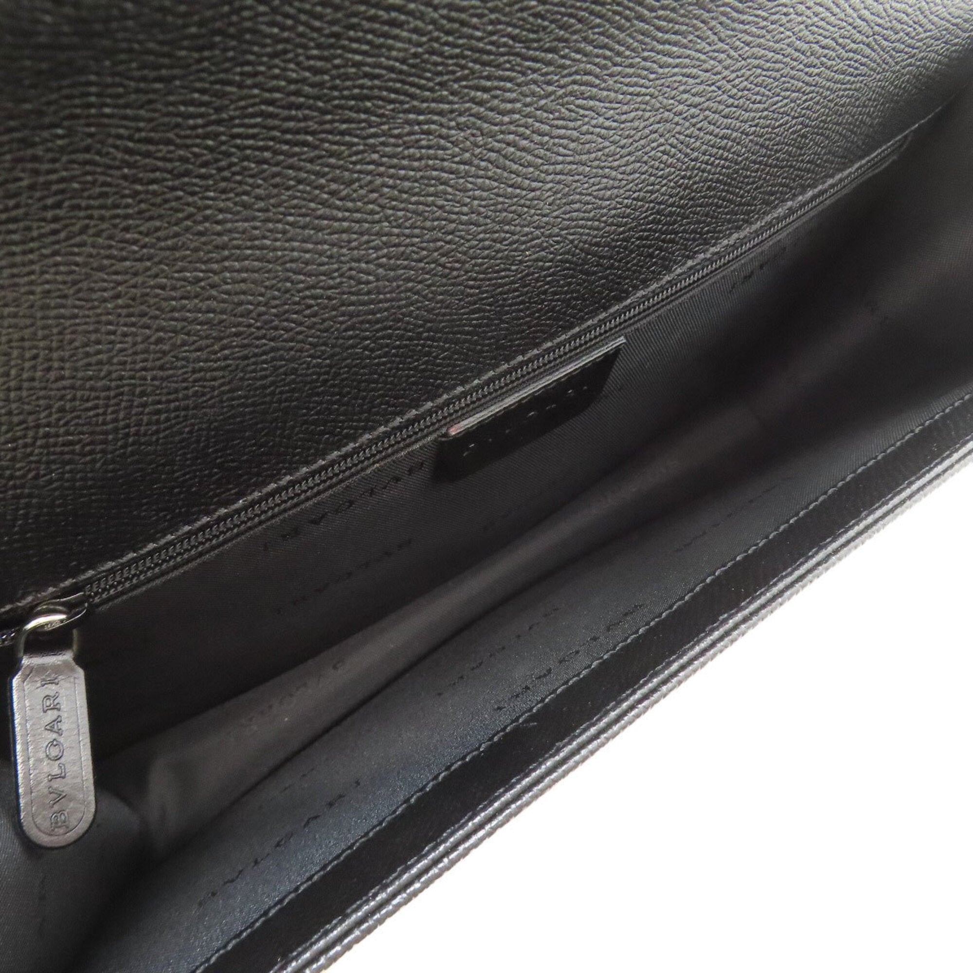Bvlgari Black Leather Shoulder Bag (Pre-Owned)