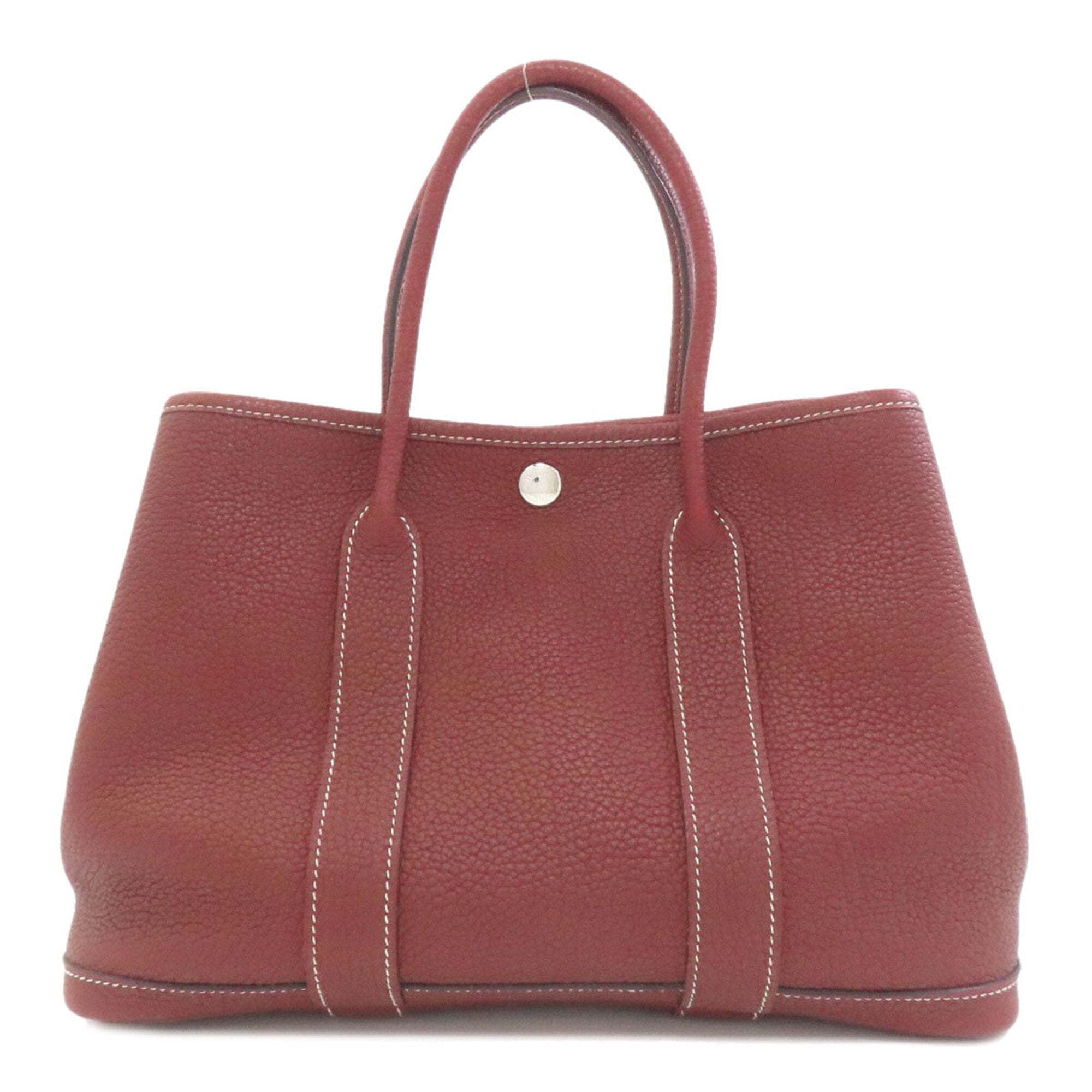 Hermes Red Color Negonda Leather Handbag (Pre-Owned)