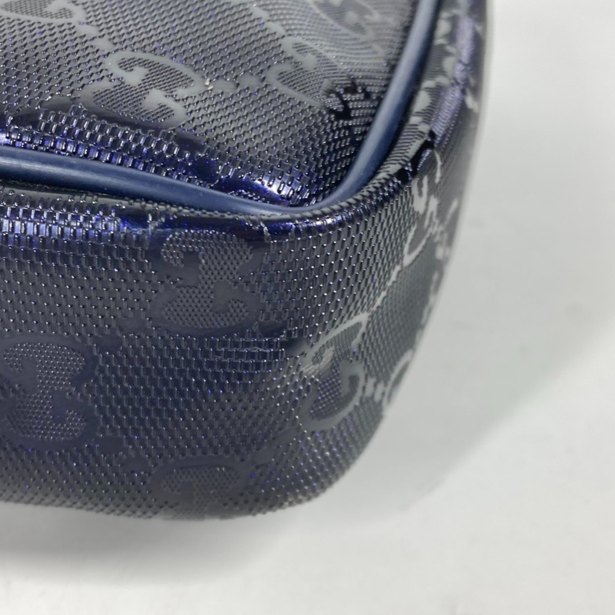 Gucci Gg Imprimé Blue Gg Imprimé Pochette Shoulder Bag (Pre-Owned)