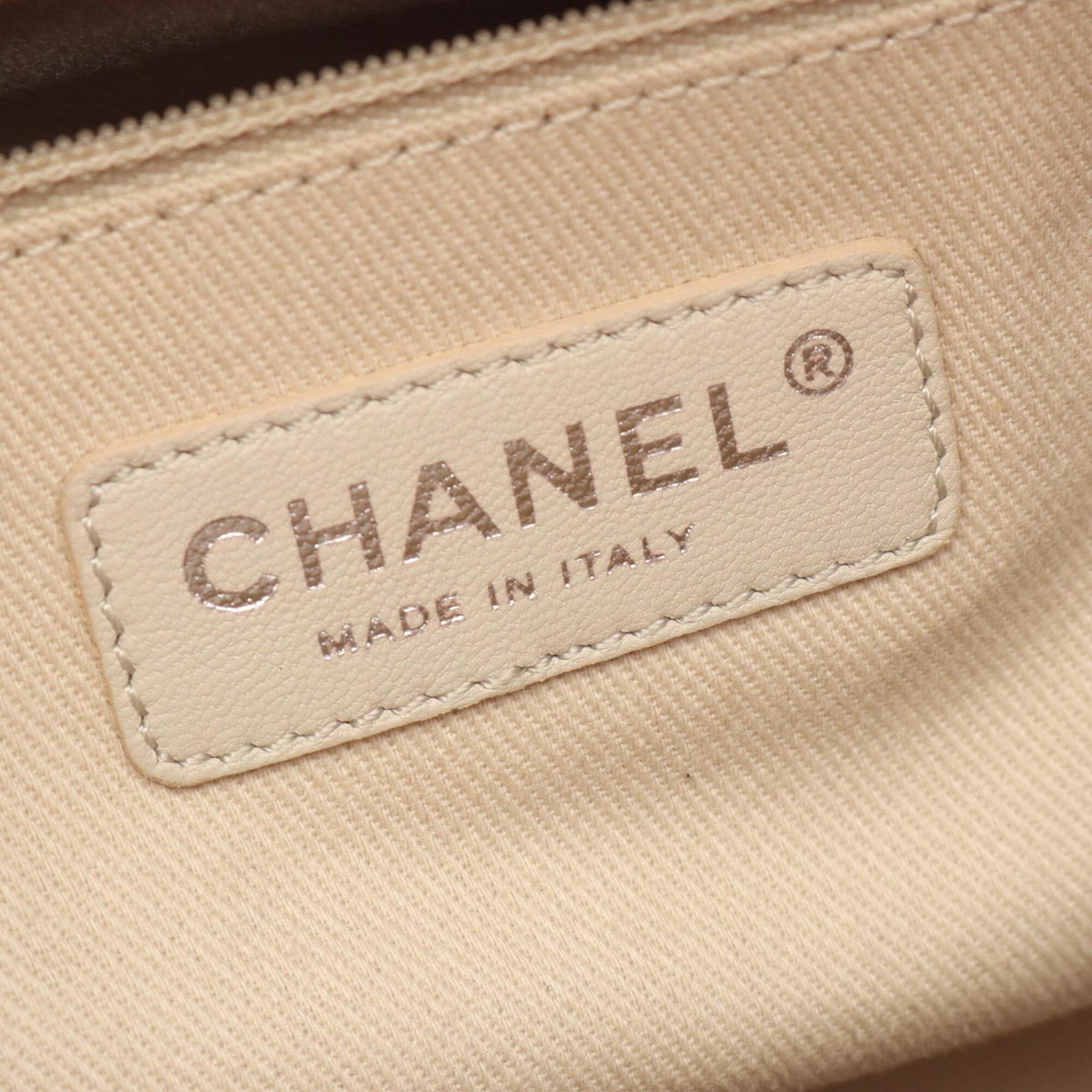 Chanel Red Color Grained Calfskin Handbag Tote Bag (Pre-Owned)