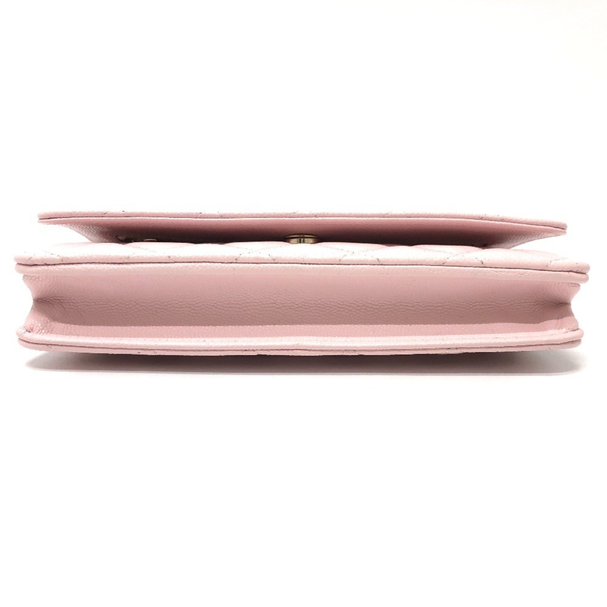 Chanel Pink Caviar Leather Shoulder Bag (Pre-Owned)