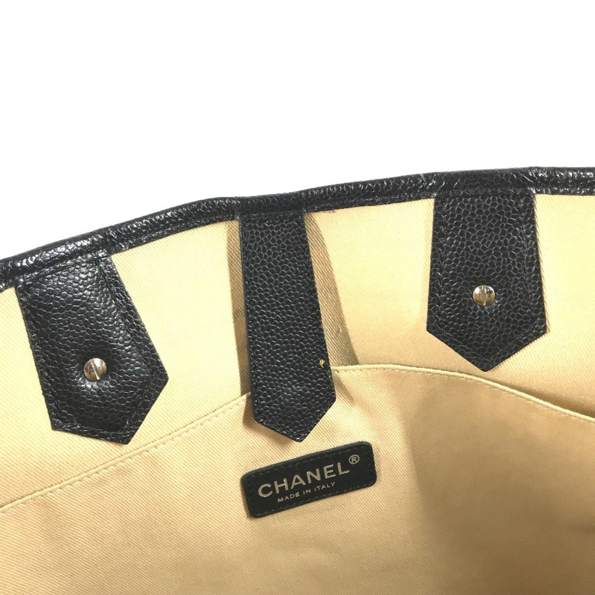 Chanel Black Pvc Leather Shoulder Bag Tote Bag (Pre-Owned)