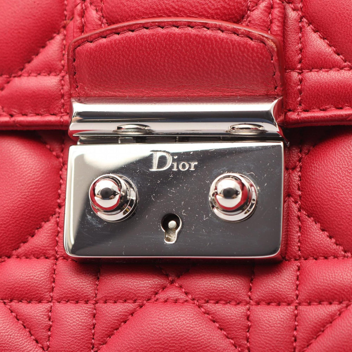 Christian Dior Pink Leather Handbag Shoulder Bag (Pre-Owned)