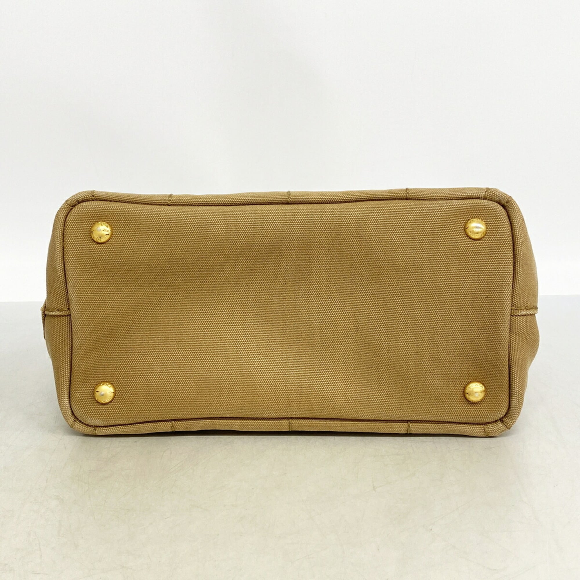 Prada Brown Canvas Tote Bag (Pre-Owned)