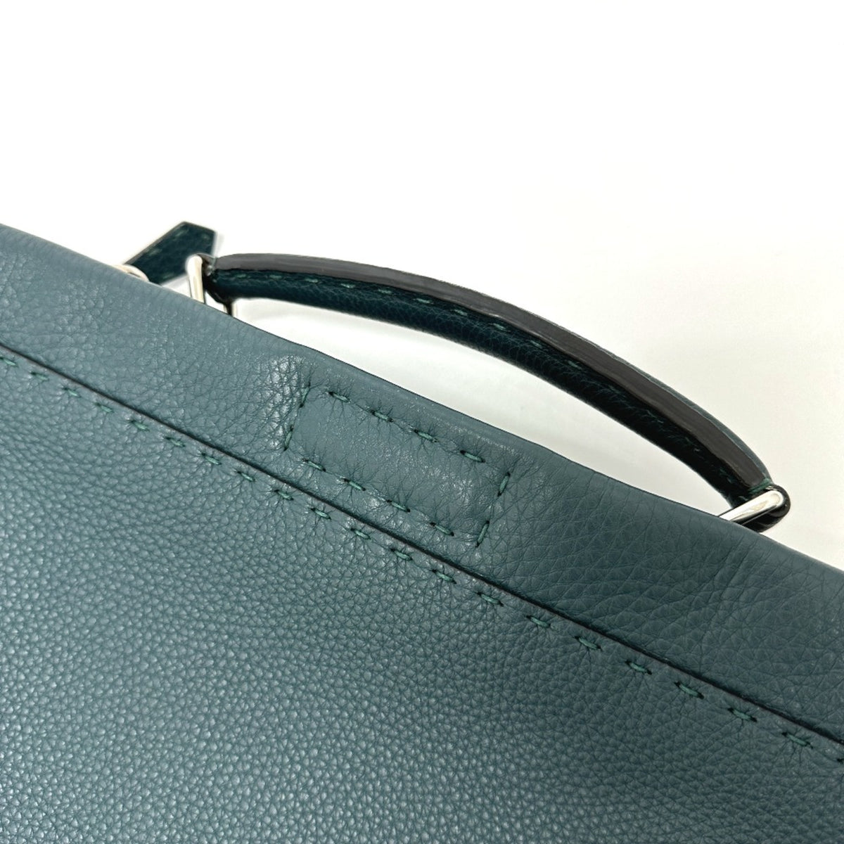 Fendi Blue Leather Briefcase (Pre-Owned)