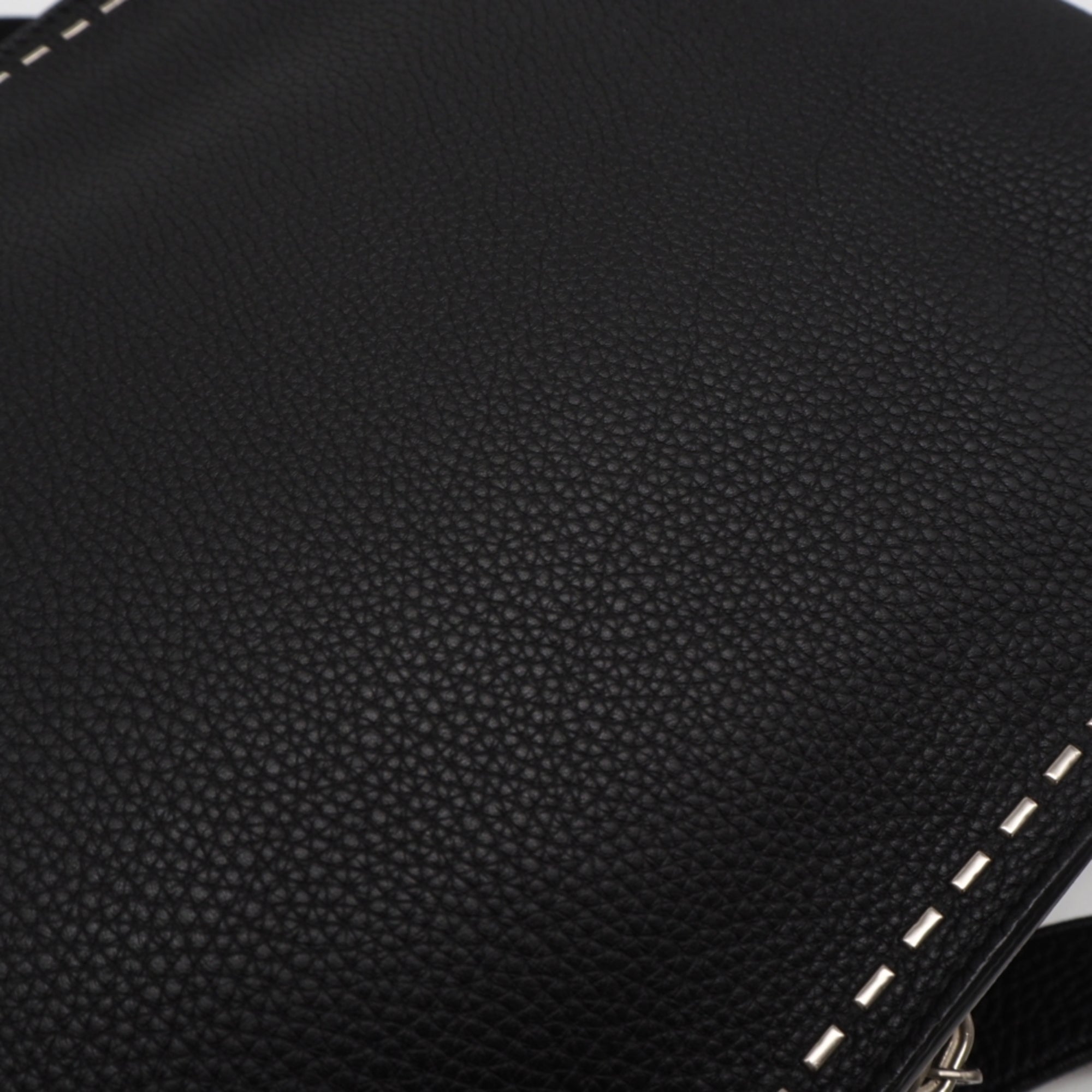 Fendi Selleria Black Leather Backpack (Pre-Owned)
