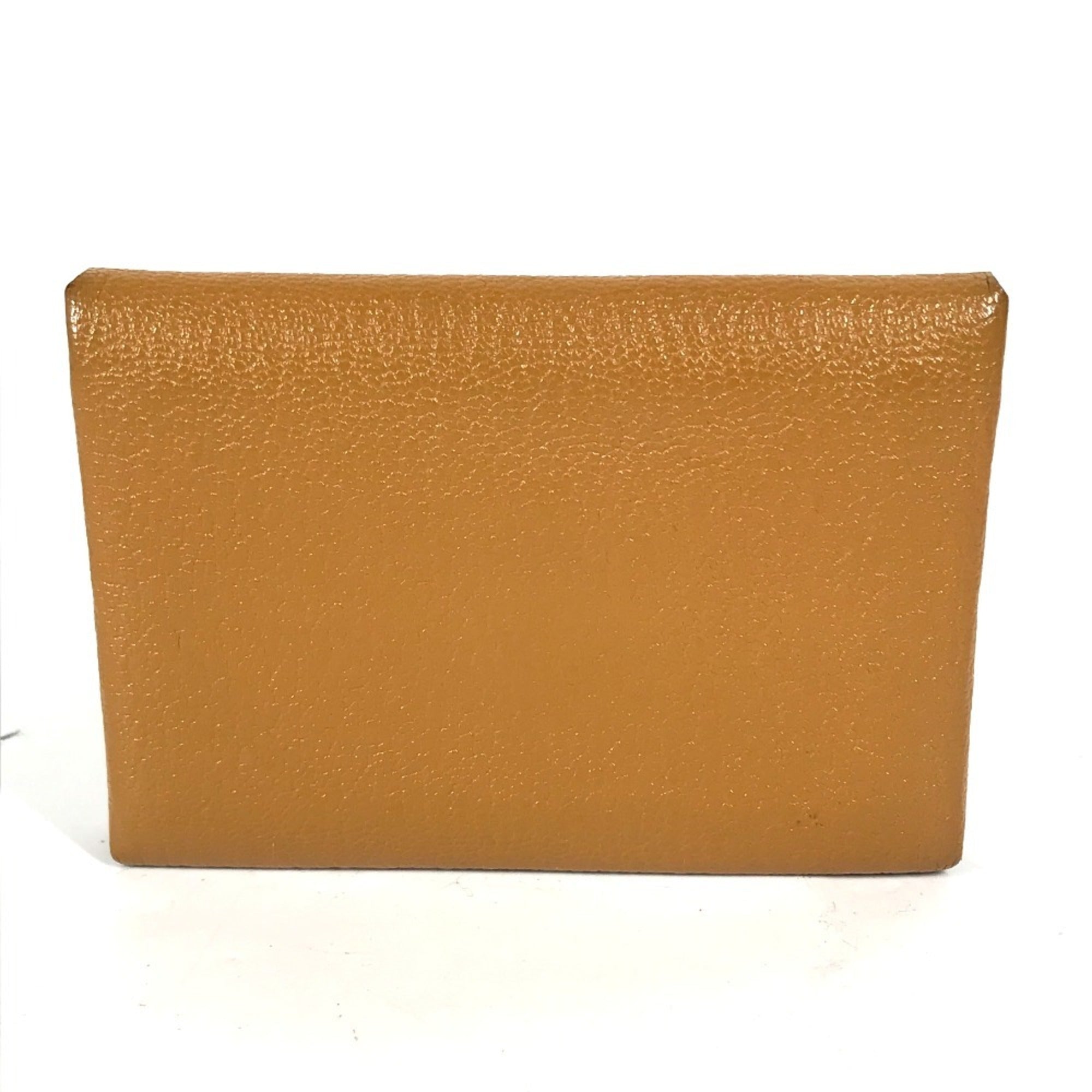 Hermes Beige Pink Chevre Leather Coin Purse/Coin Case (Pre-Owned)
