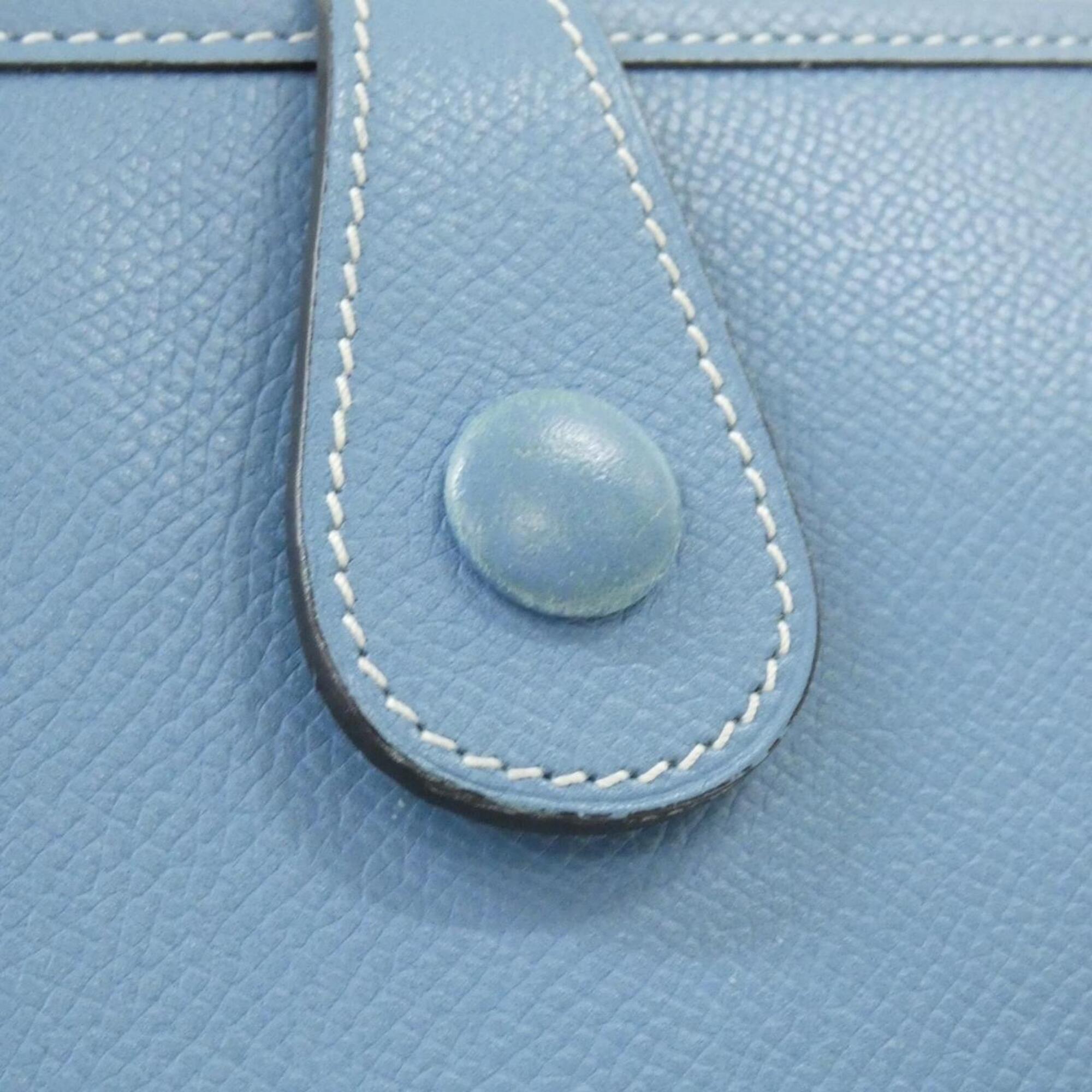 Hermes Blue Jean Epsom Leather Shoulder Bag (Pre-Owned)