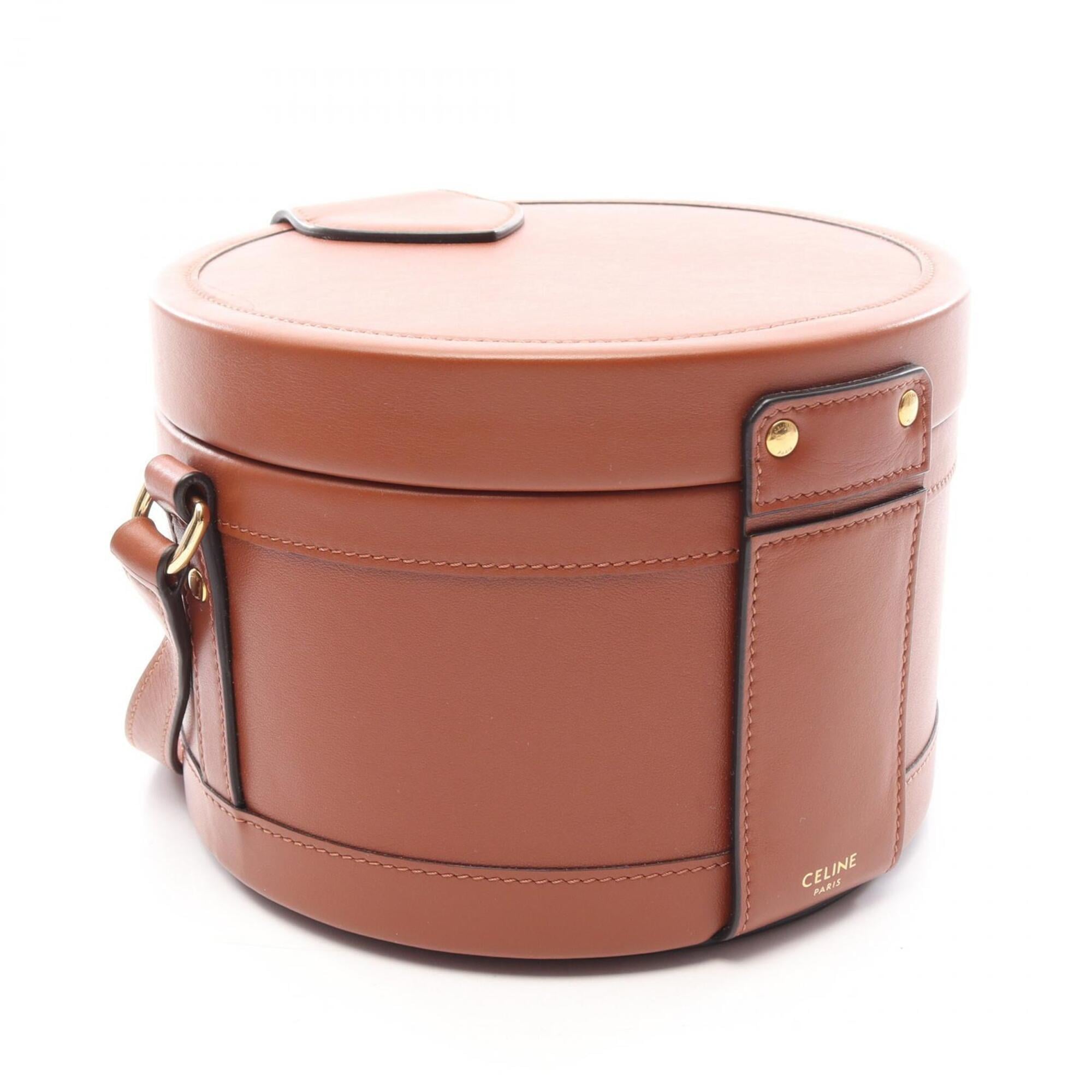 Celine Brown Leather Handbag Shoulder Bag (Pre-Owned)