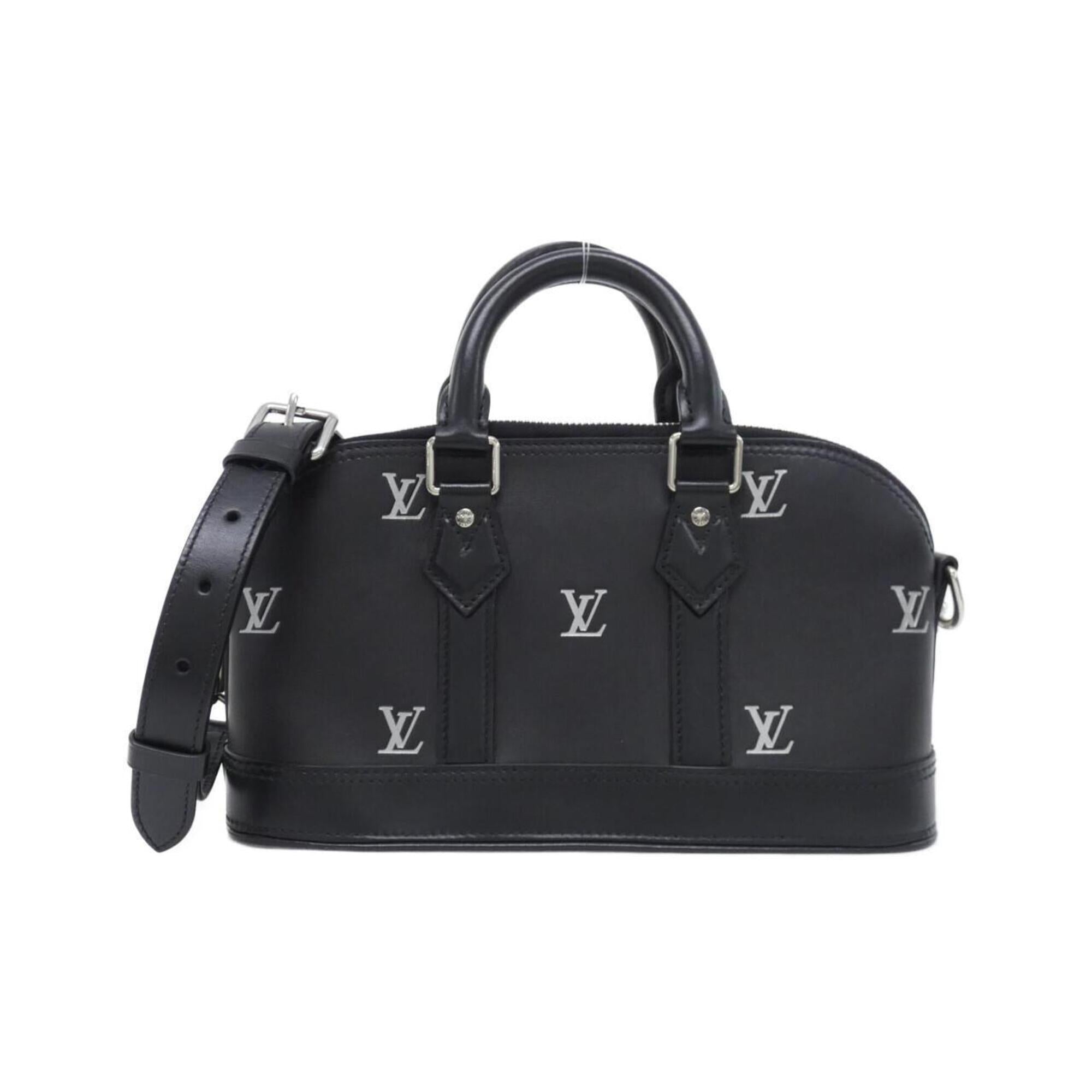 Louis Vuitton Black Leather Handbag (Pre-Owned)