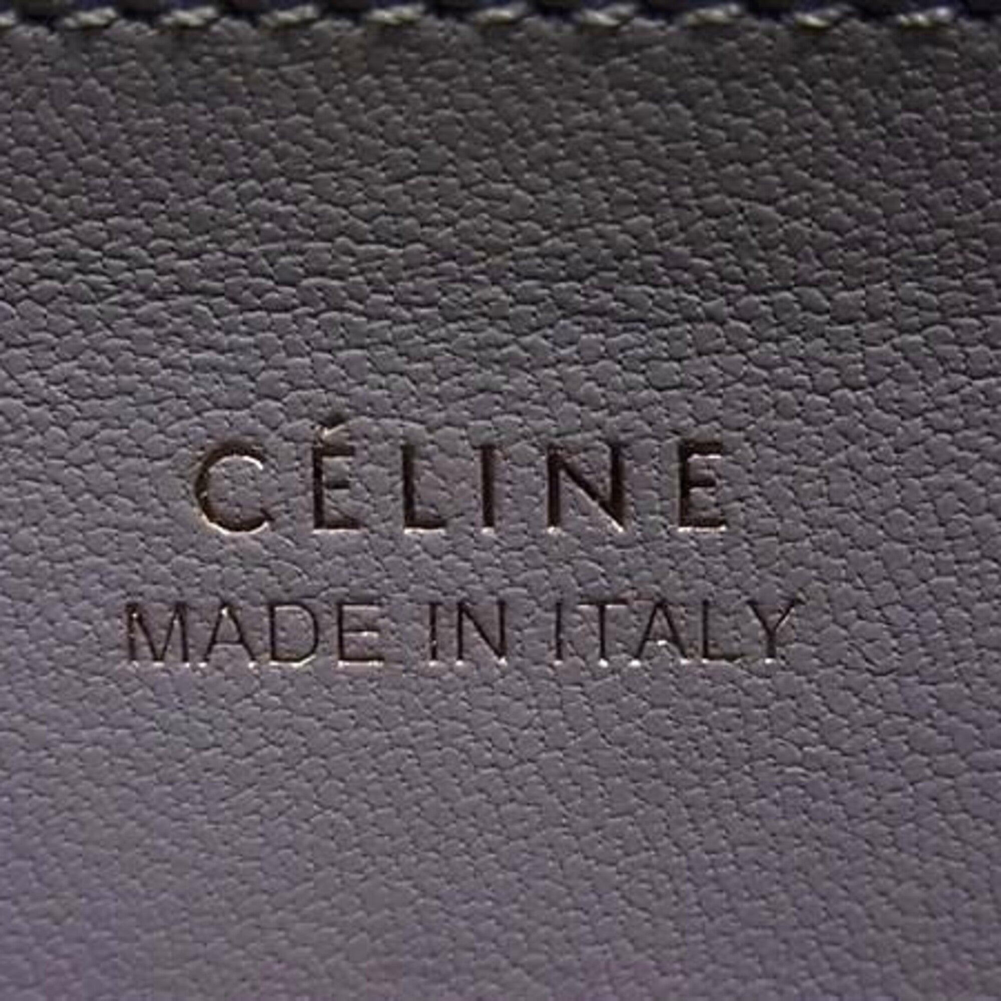 Celine Blue Leather Long Wallet (Bi-Fold) (Pre-Owned)
