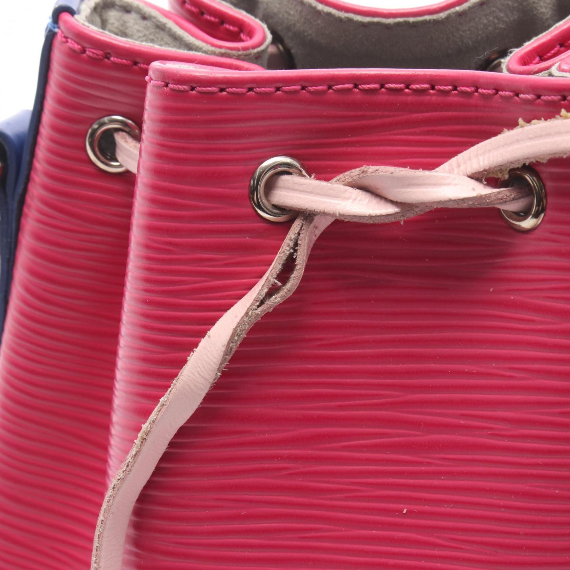 Louis Vuitton Blue Fuchsia Pink Epi Leather Handbag Shoulder Bag (Pre-Owned)