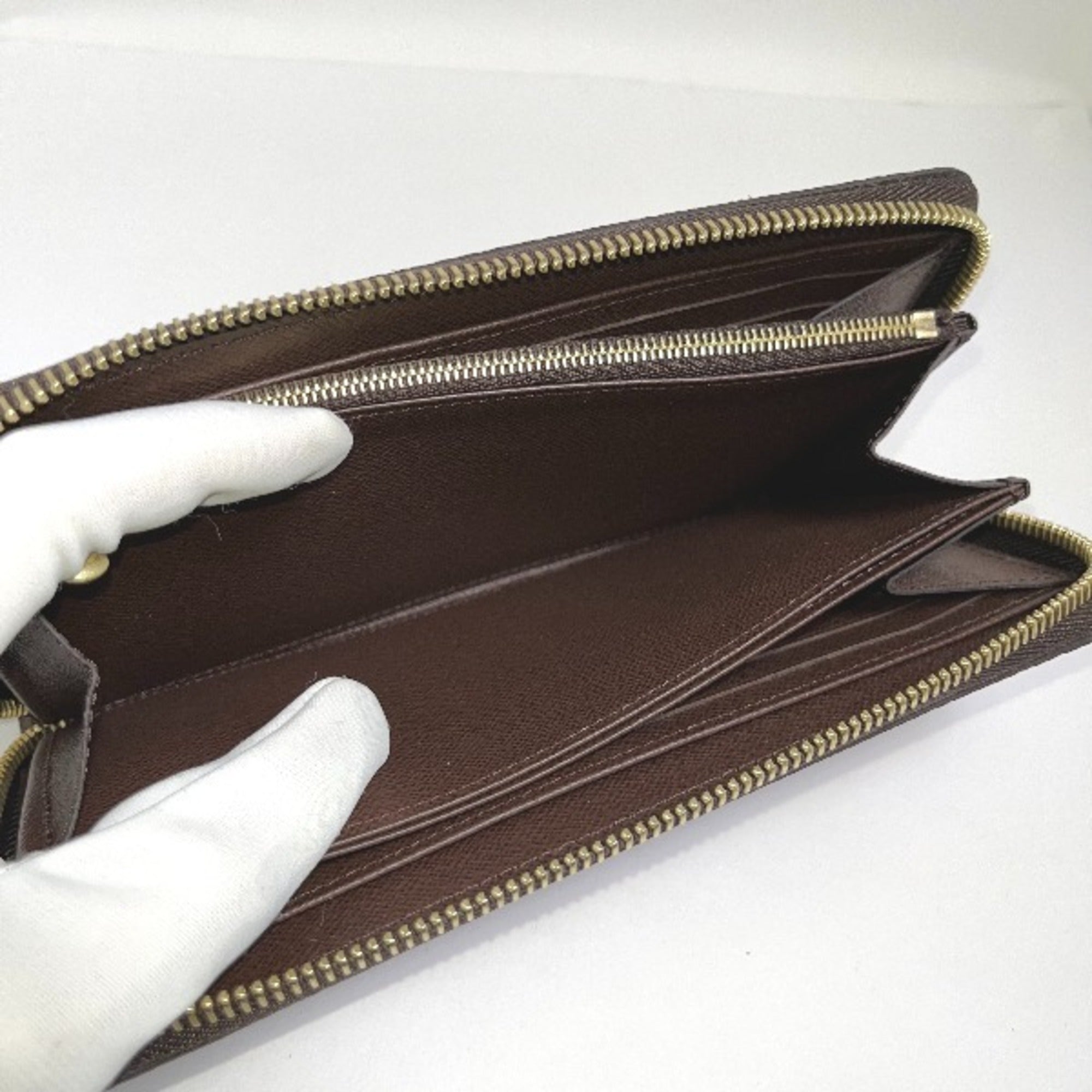 Louis Vuitton Brown Damier Canvas Long Wallet (Bi-Fold) (Pre-Owned)