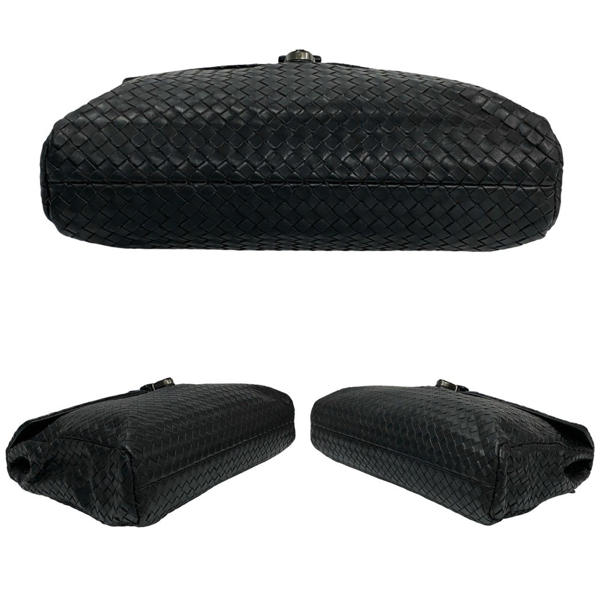 Bottega Veneta Black Leather Briefcase (Pre-Owned)