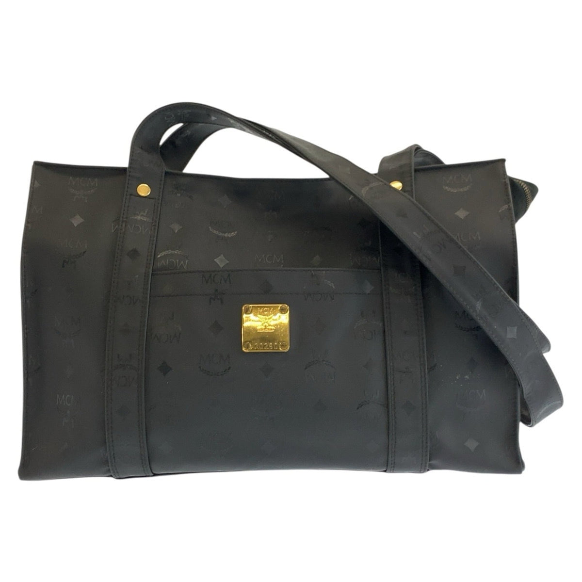 Mcm Black Pvc Shoulder Bag Tote Bag (Pre-Owned)