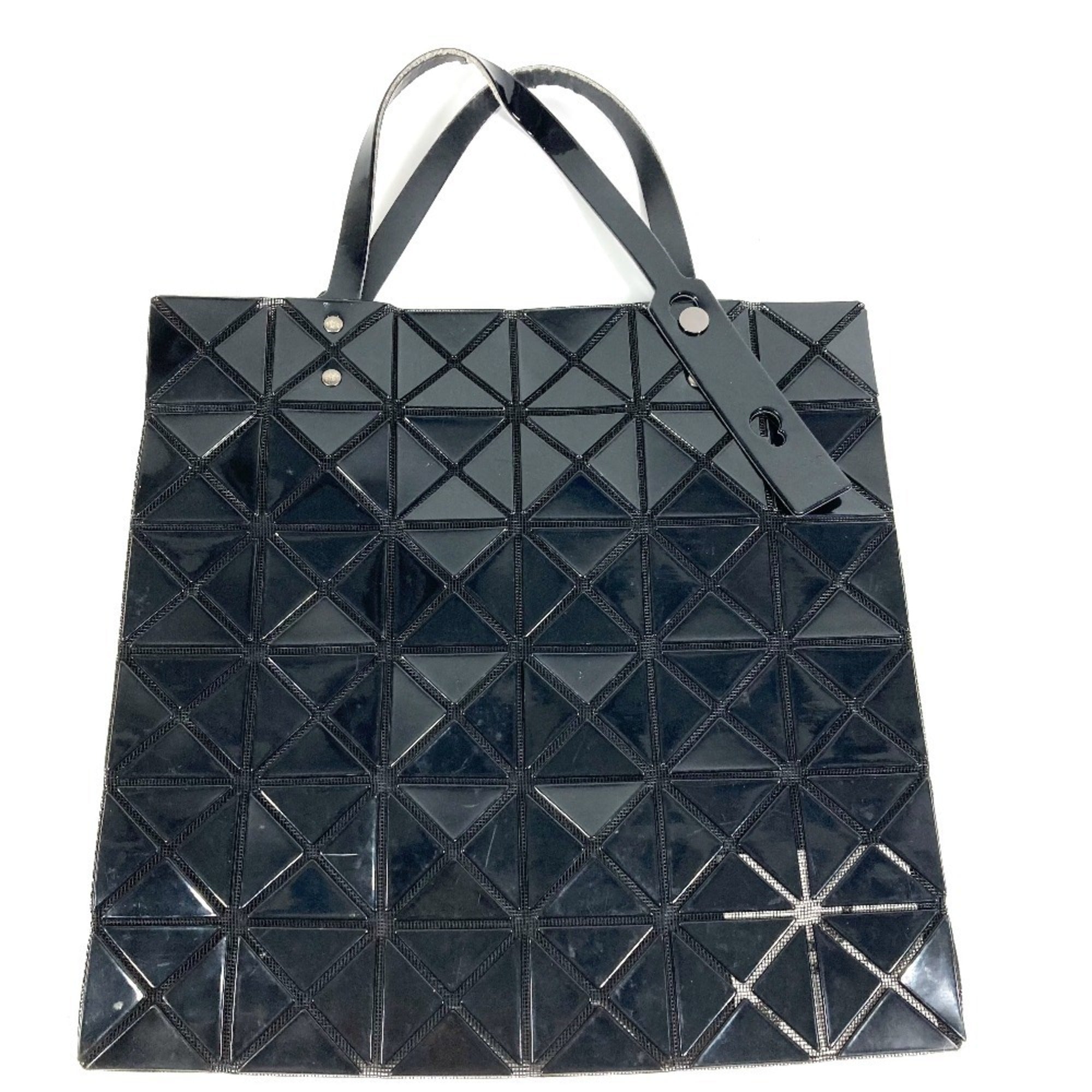 Issey Miyake Black Pvc Shoulder Bag Tote Bag (Pre-Owned)