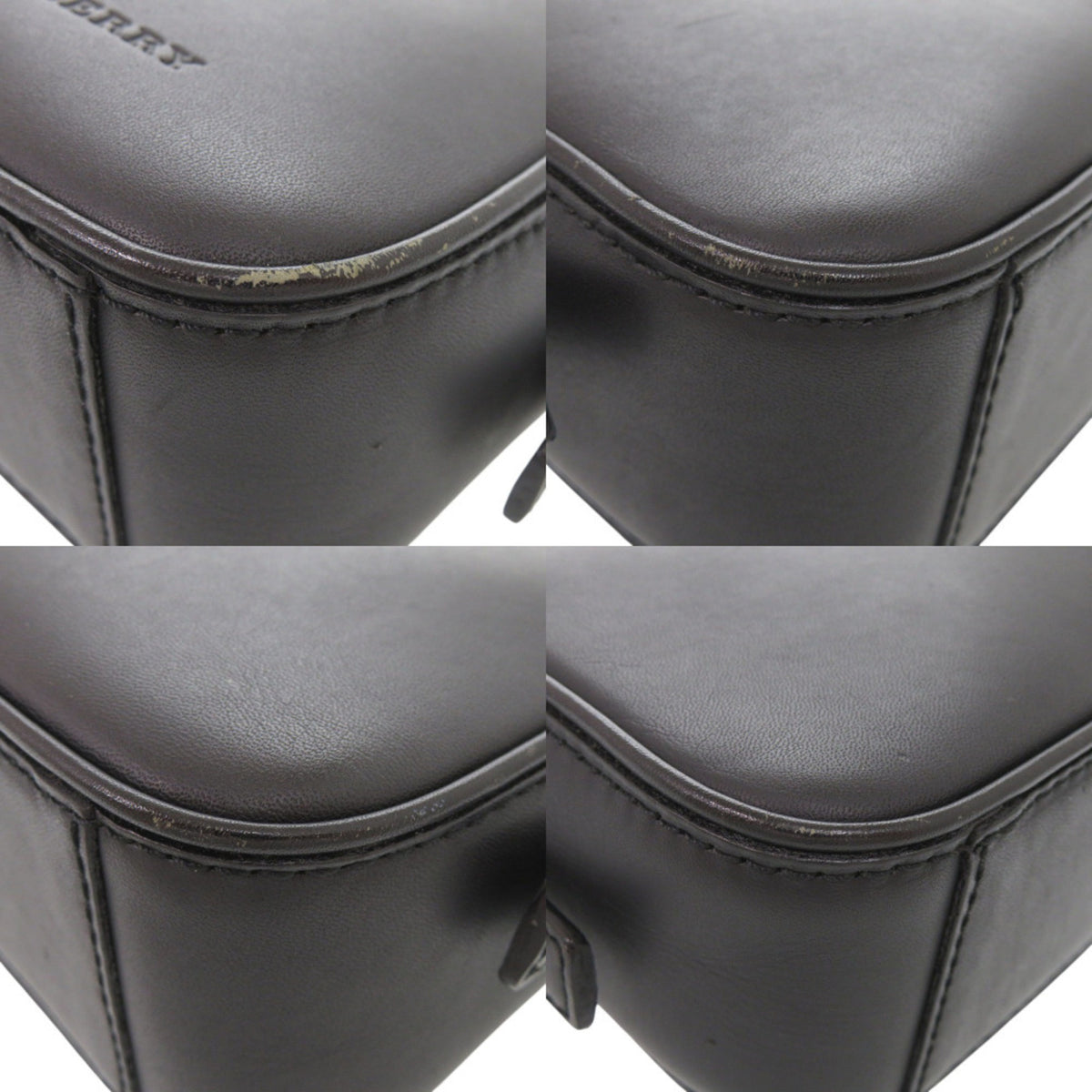 Burberry Black Leather Shoulder Bag (Pre-Owned)