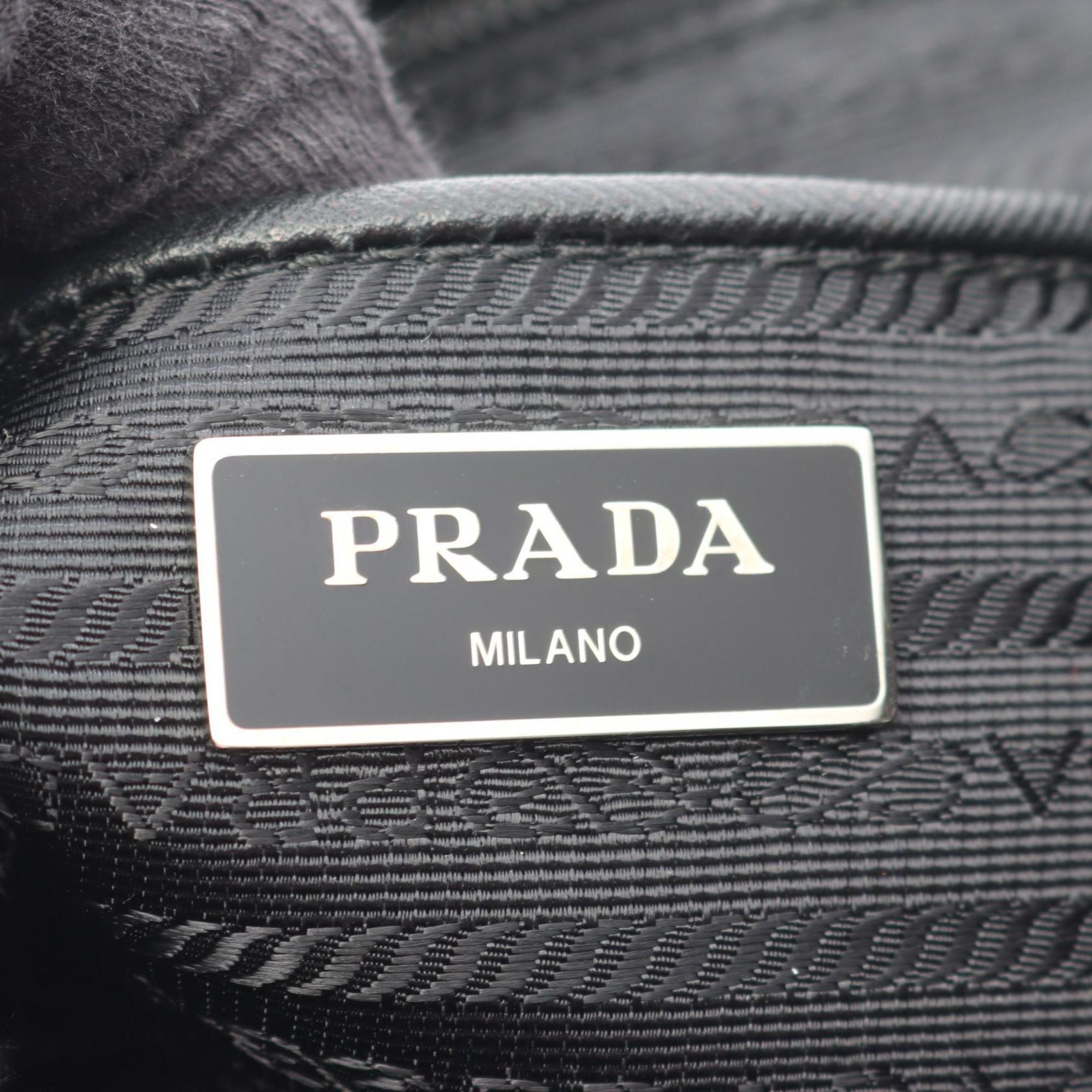 Prada Green Multi-Color Tessuto Saffiano Backpack (Pre-Owned)