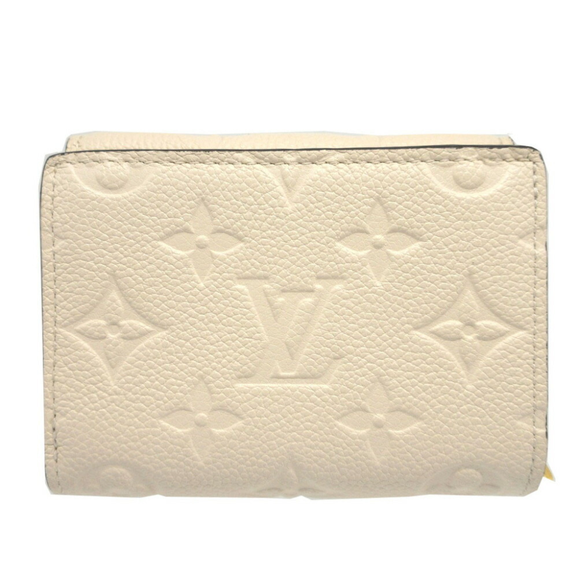 Louis Vuitton Cream Monogram Empreinte Wallet (Tri-Fold) (Pre-Owned)