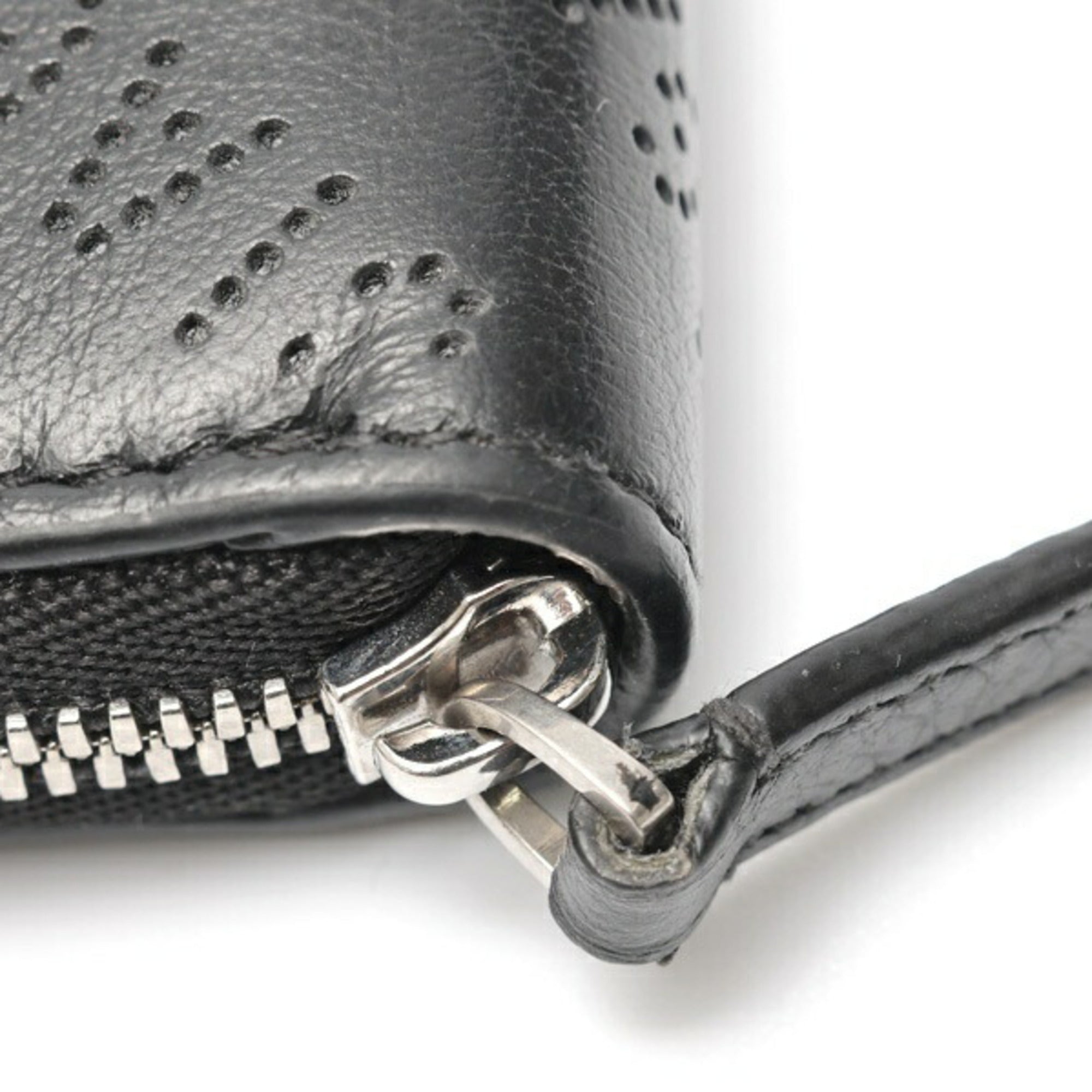 Balenciaga Black Leather Coin Purse/Coin Case (Pre-Owned)