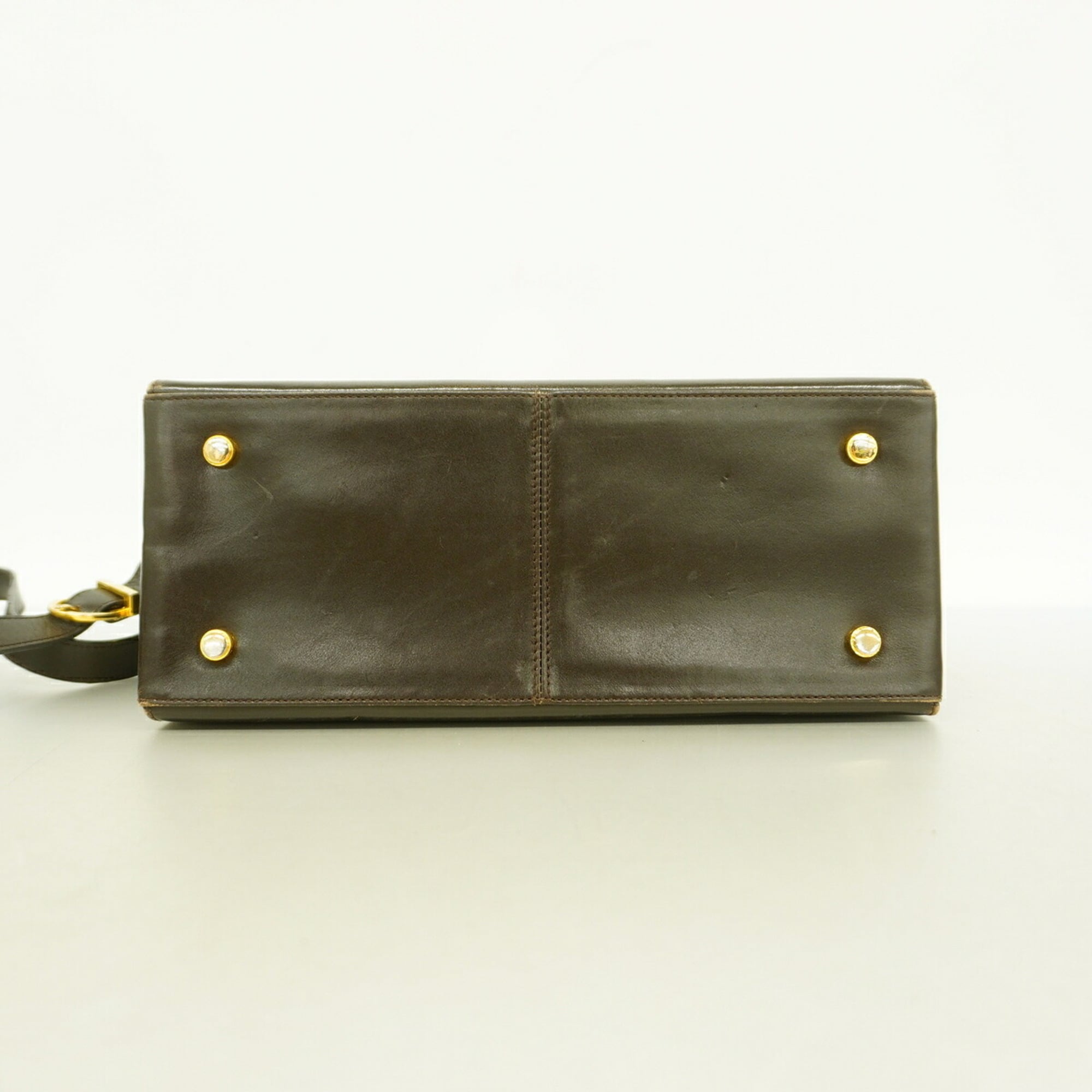 Salvatore Ferragamo Black Leather Handbag (Pre-Owned)