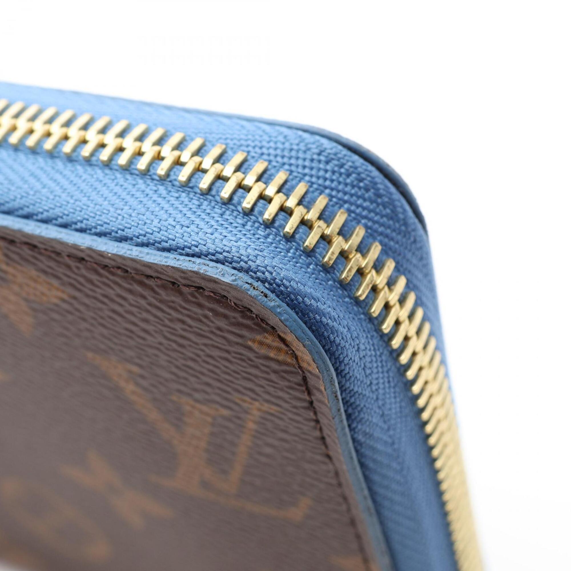 Louis Vuitton Blue Jean Brown Monogram Pvc Long Wallet (Bi-Fold) (Pre-Owned)