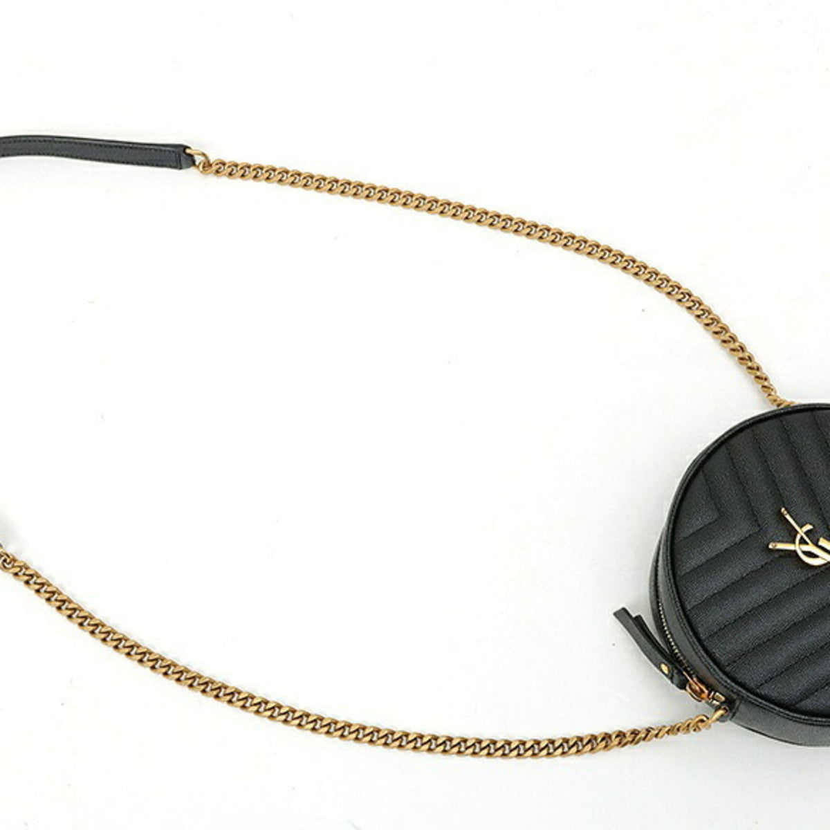 Saint Laurent Black Leather Shoulder Bag (Pre-Owned)