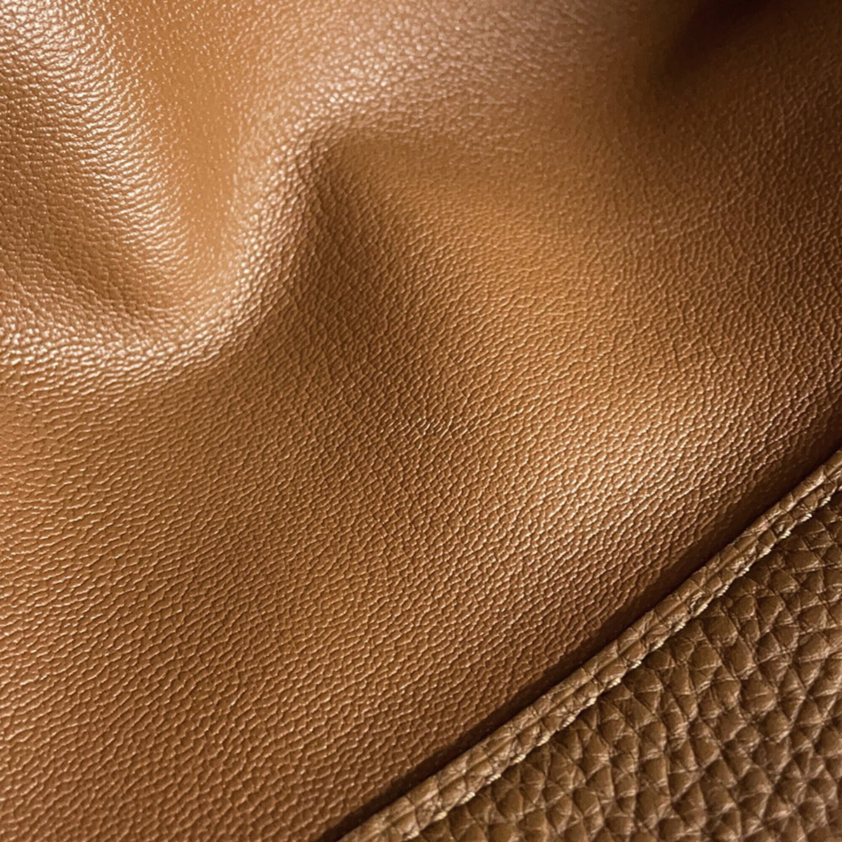 Hermes Haute A Courroies Alezan Togo Leather Handbag (Pre-Owned)