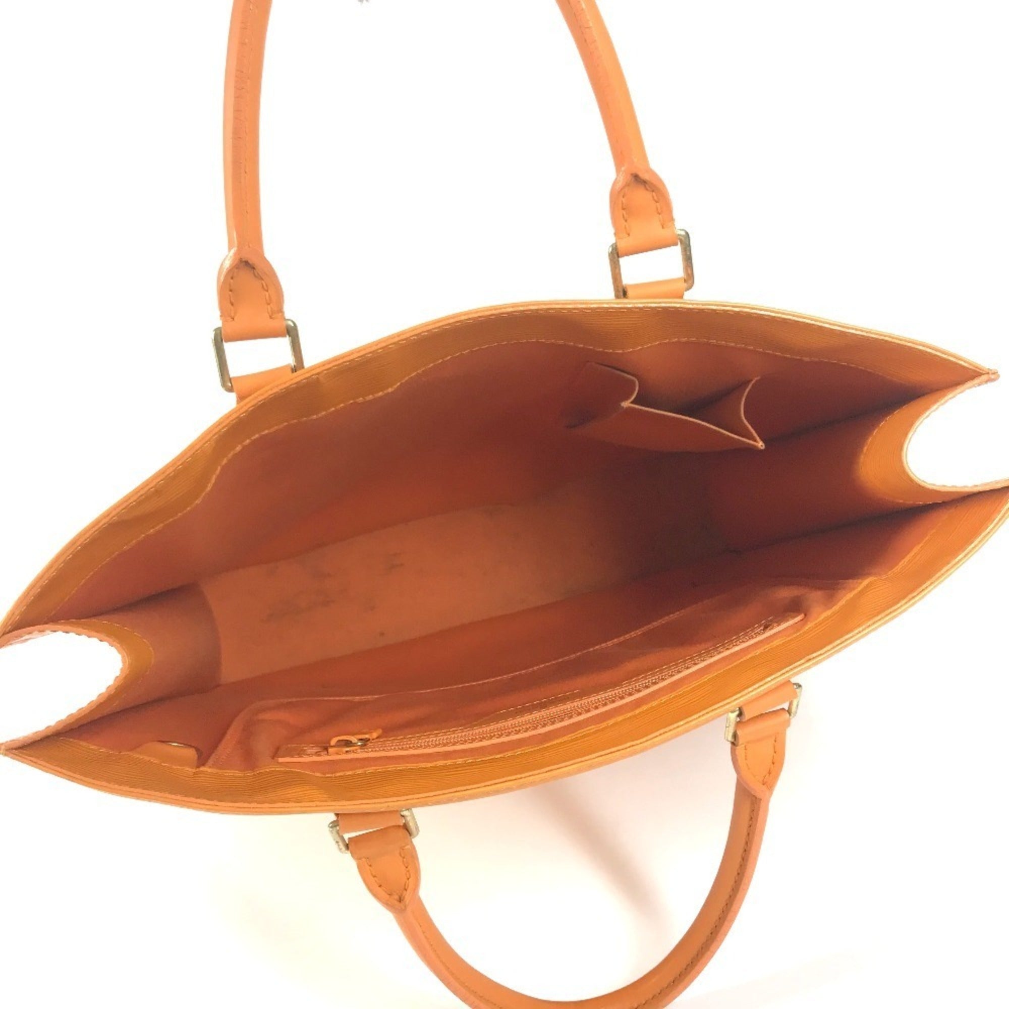 Louis Vuitton Galle Mandarin Orange Epi Leather Handbag Tote Bag (Pre-Owned)