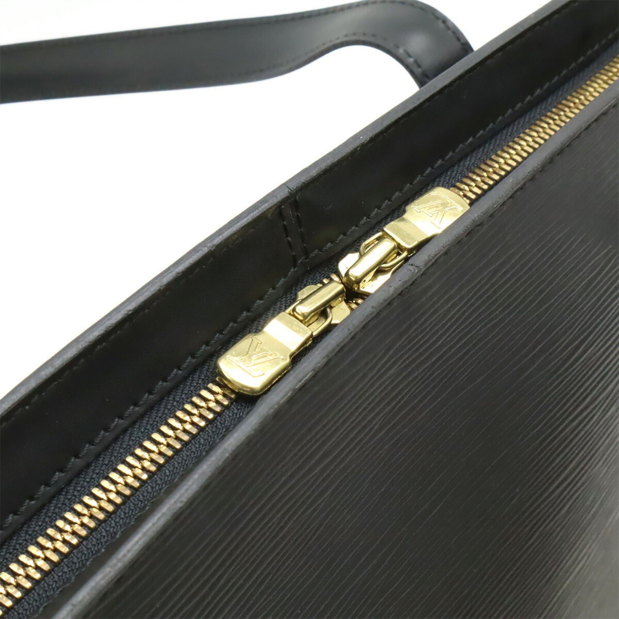 Louis Vuitton Noir Epi Leather Shoulder Bag Tote Bag (Pre-Owned)