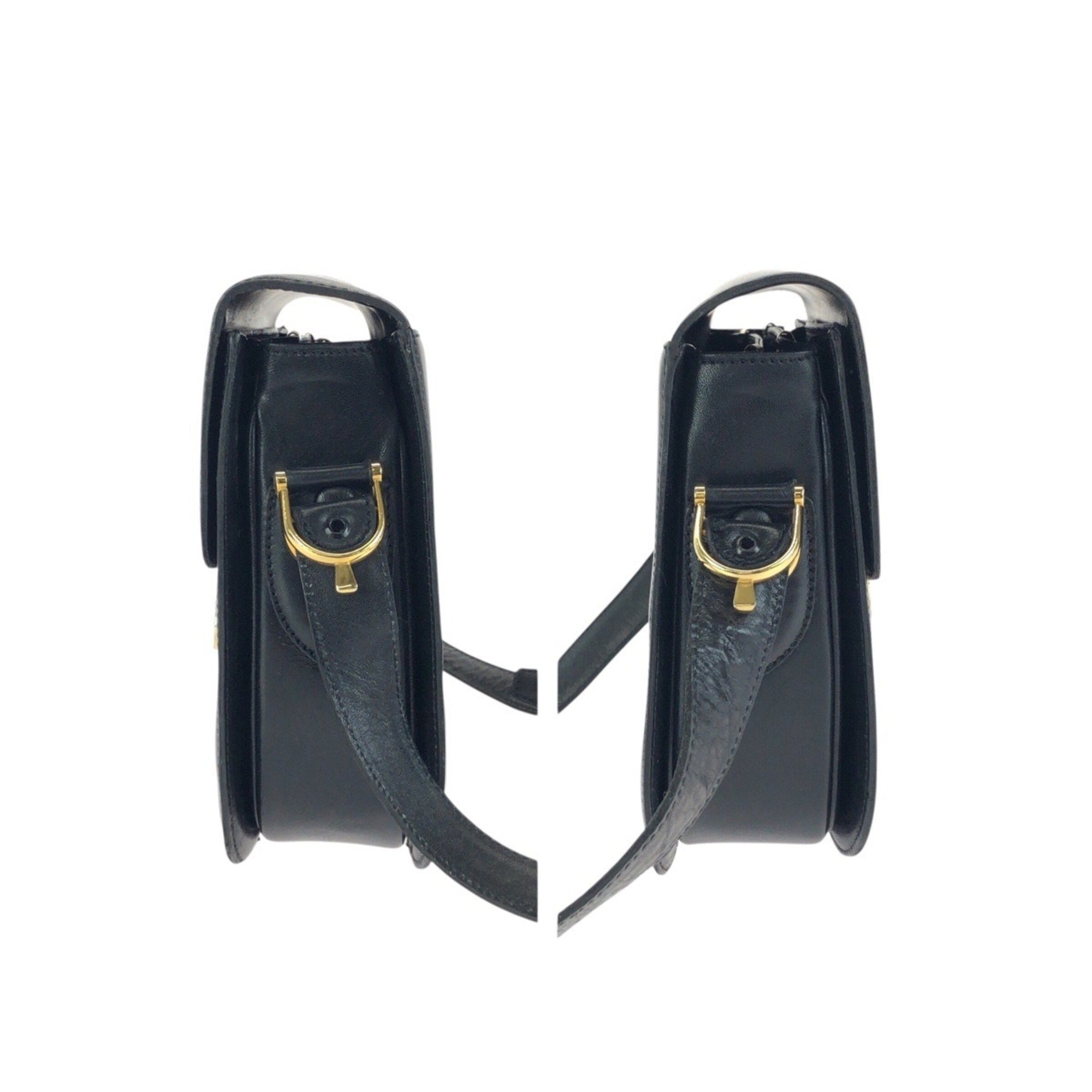 Celine Black Leather Shoulder Bag (Pre-Owned)