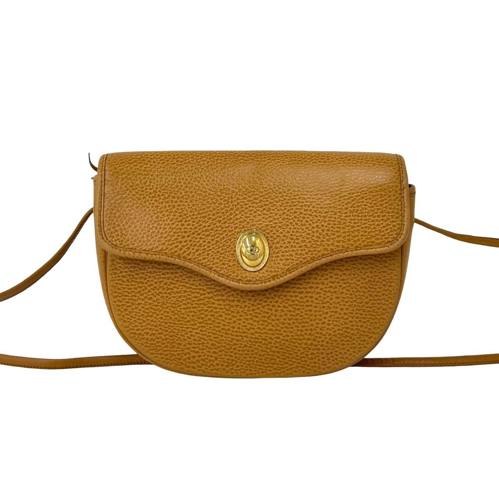 Christian Dior Brown Leather Pochette Shoulder Bag (Pre-Owned)