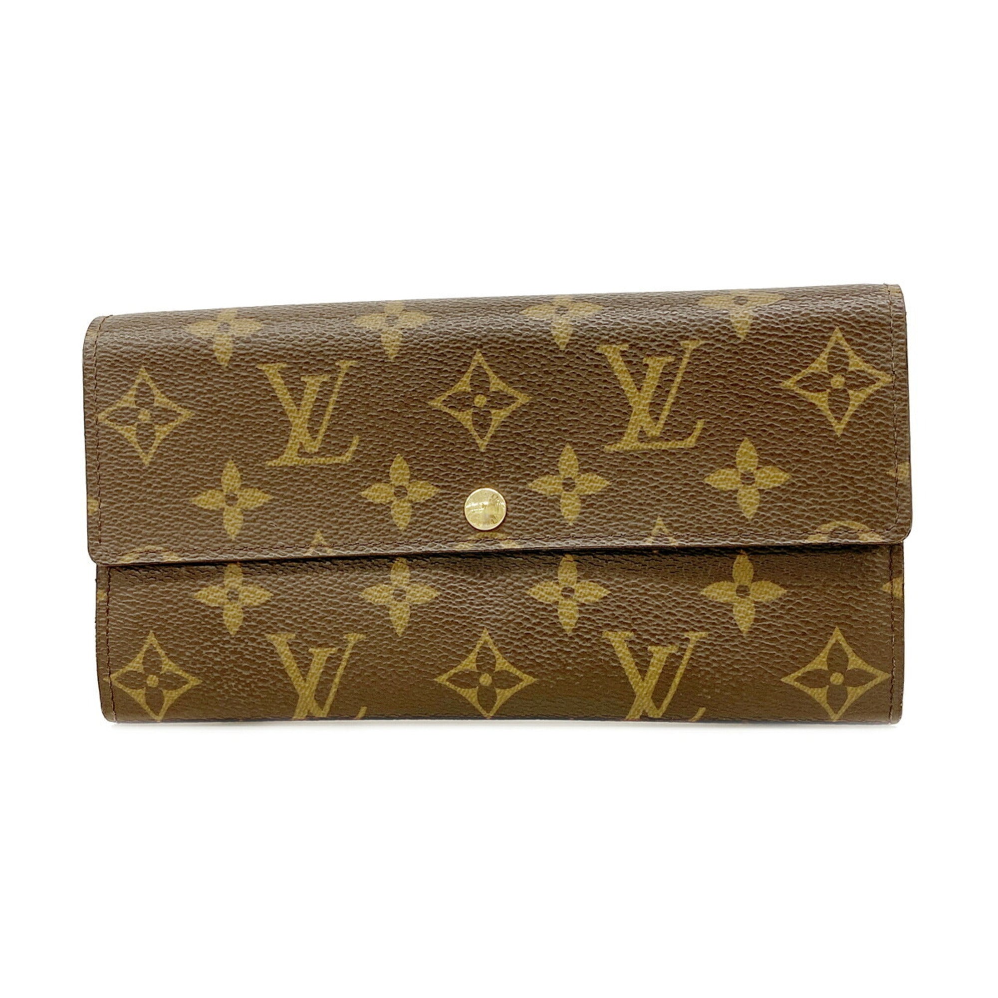 Louis Vuitton Brown Long Wallet (Bi-Fold) (Pre-Owned)