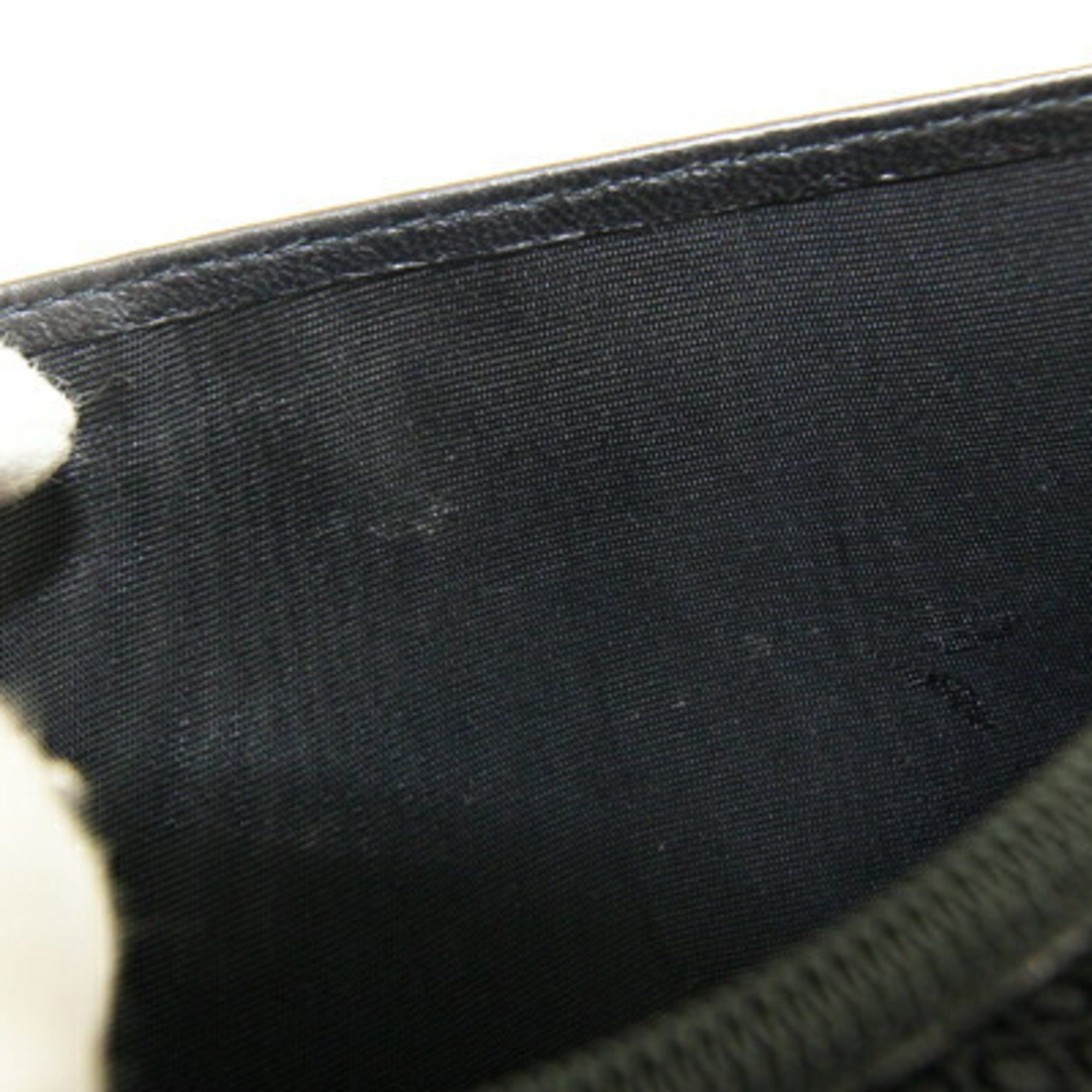 Salvatore Ferragamo Black Leather Long Wallet (Bi-Fold) (Pre-Owned)