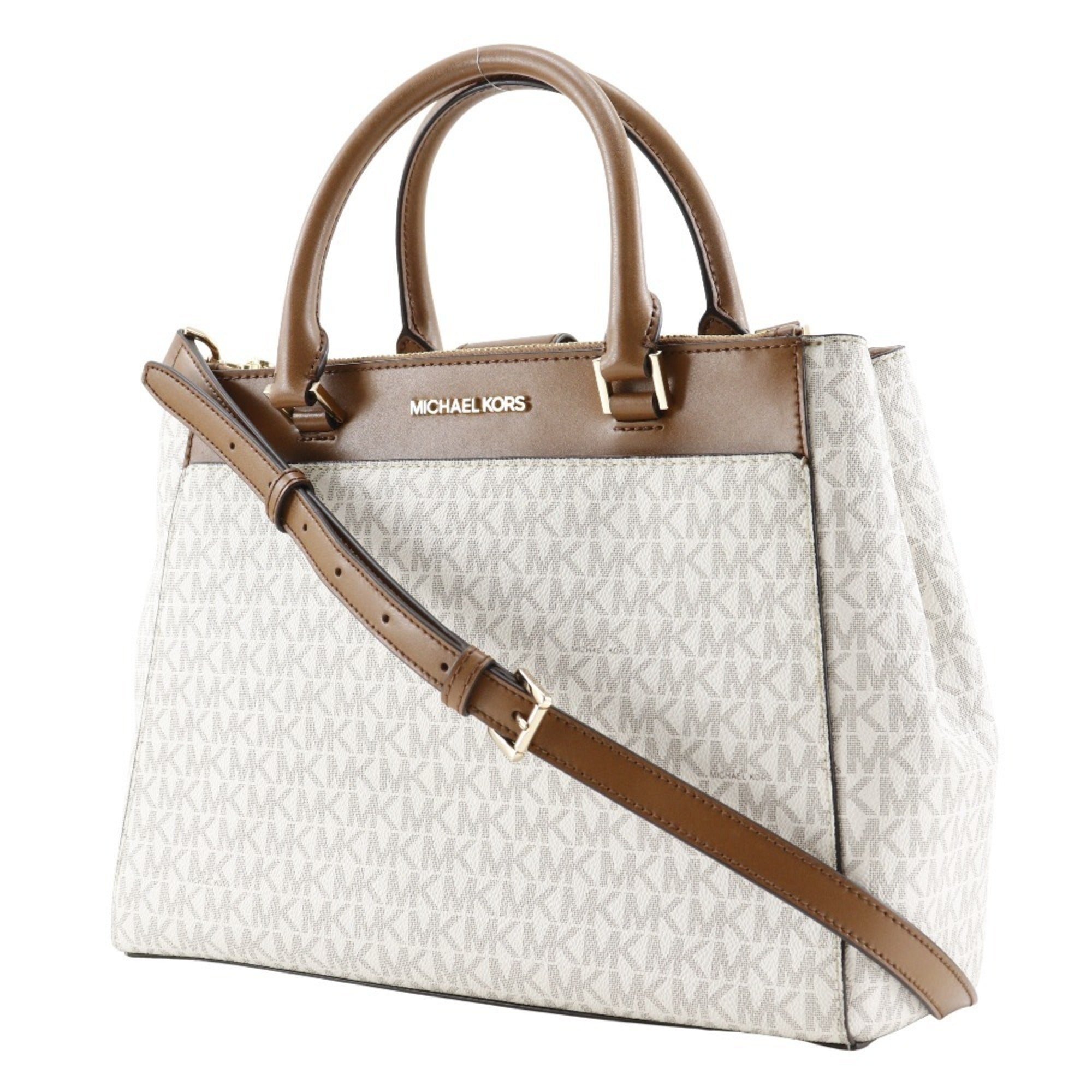 Michael Kors Off-White Pvc Handbag (Pre-Owned)