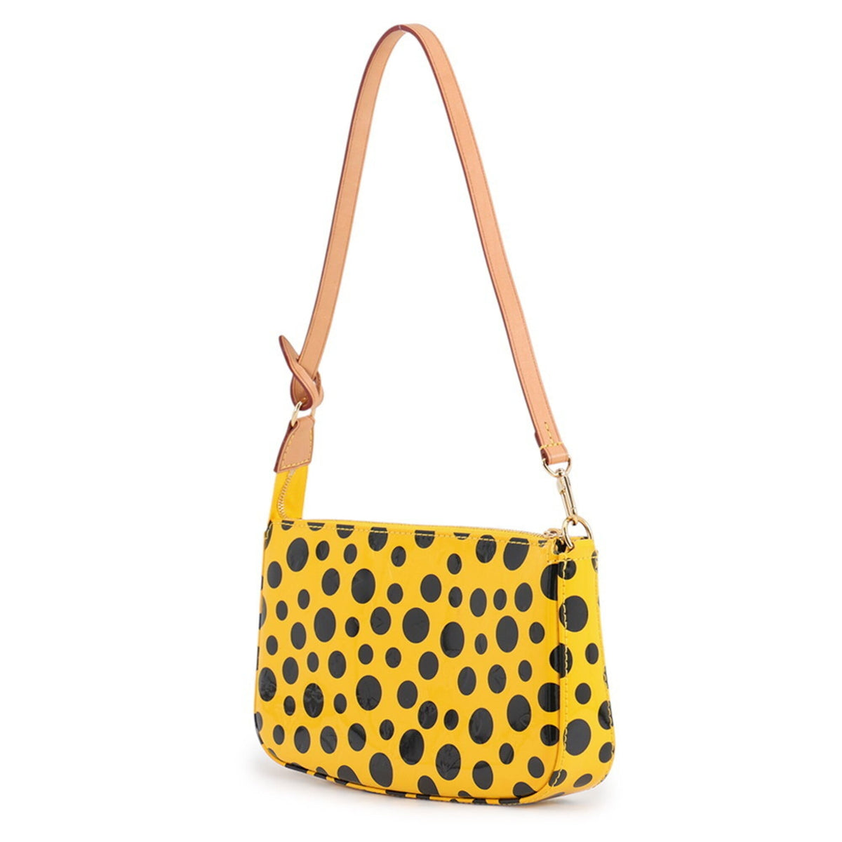 Louis Vuitton Jaune Monogram Vernis Handbag Pochette Pouch (Pre-Owned)