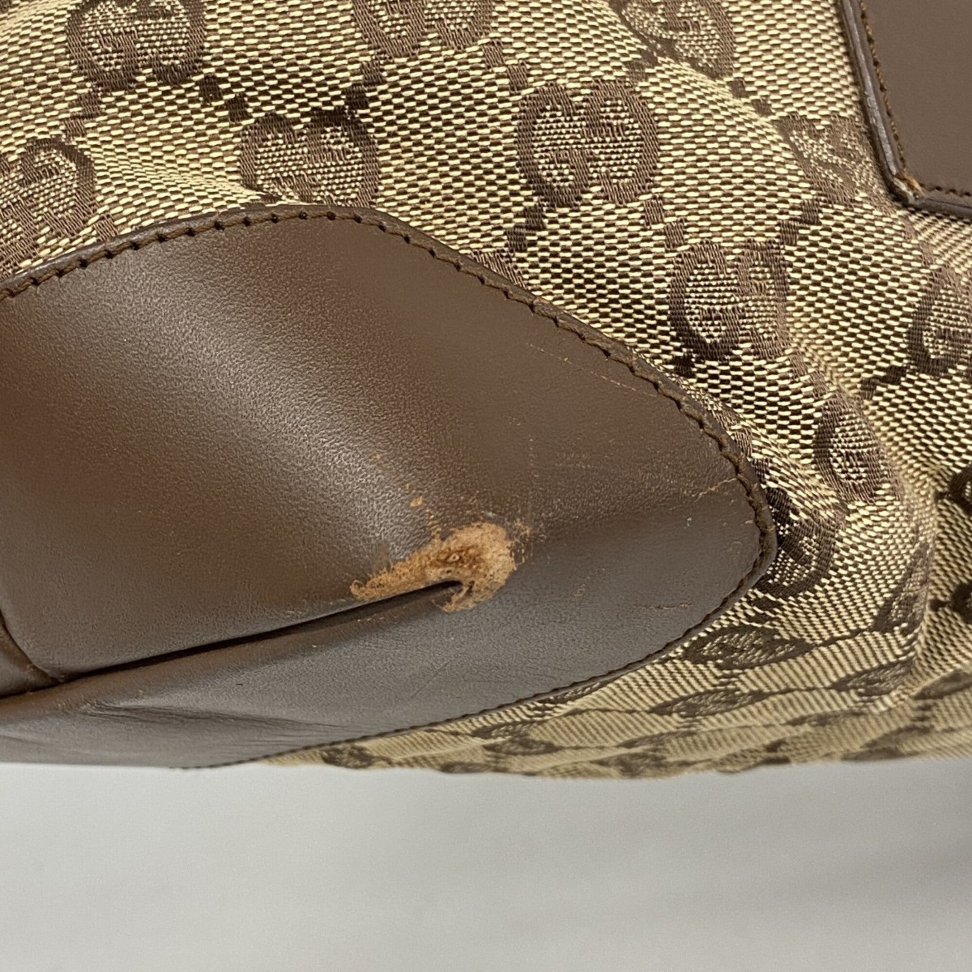 Gucci Brown Canvas Tote Bag (Pre-Owned)