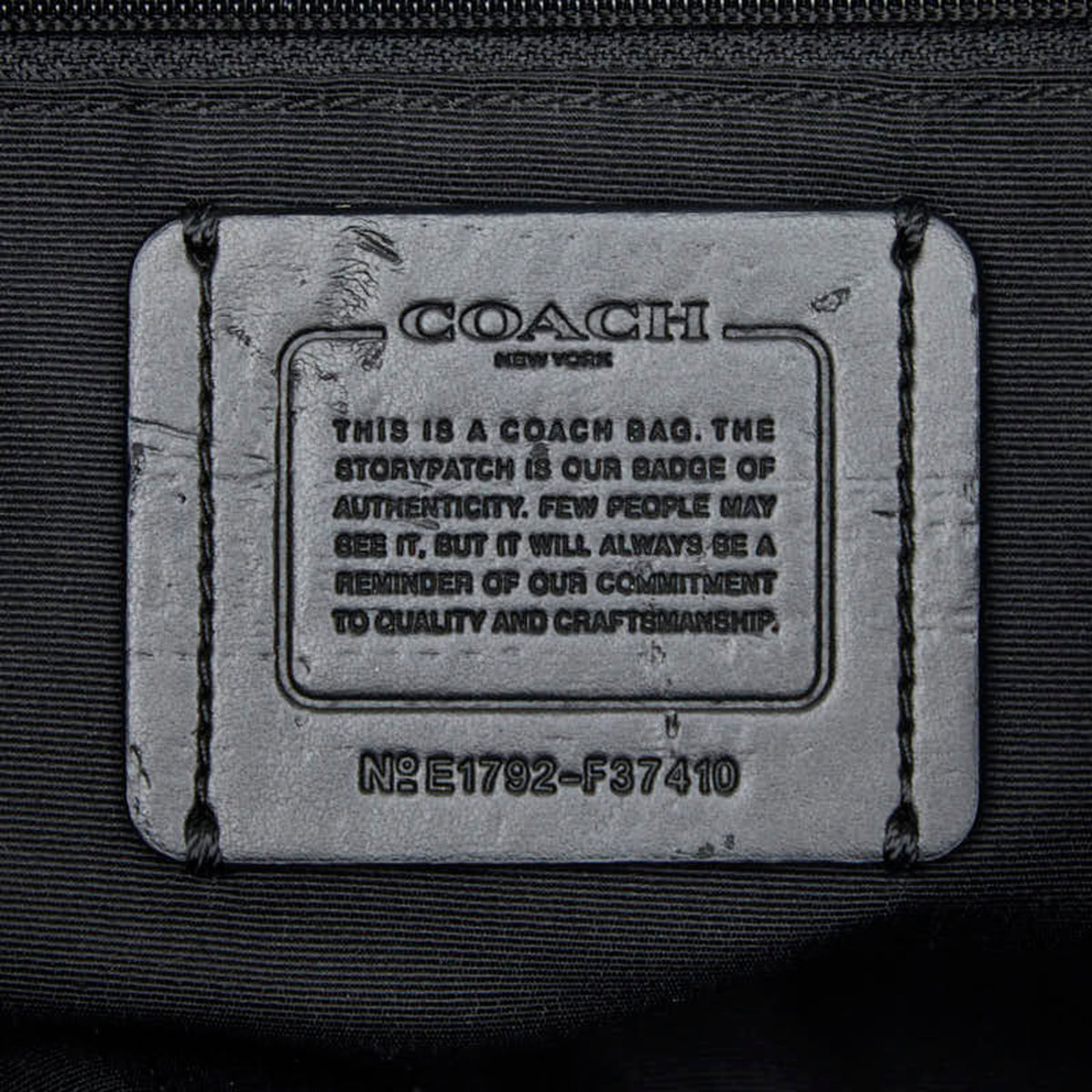 Coach Black Leather Backpack (Pre-Owned)