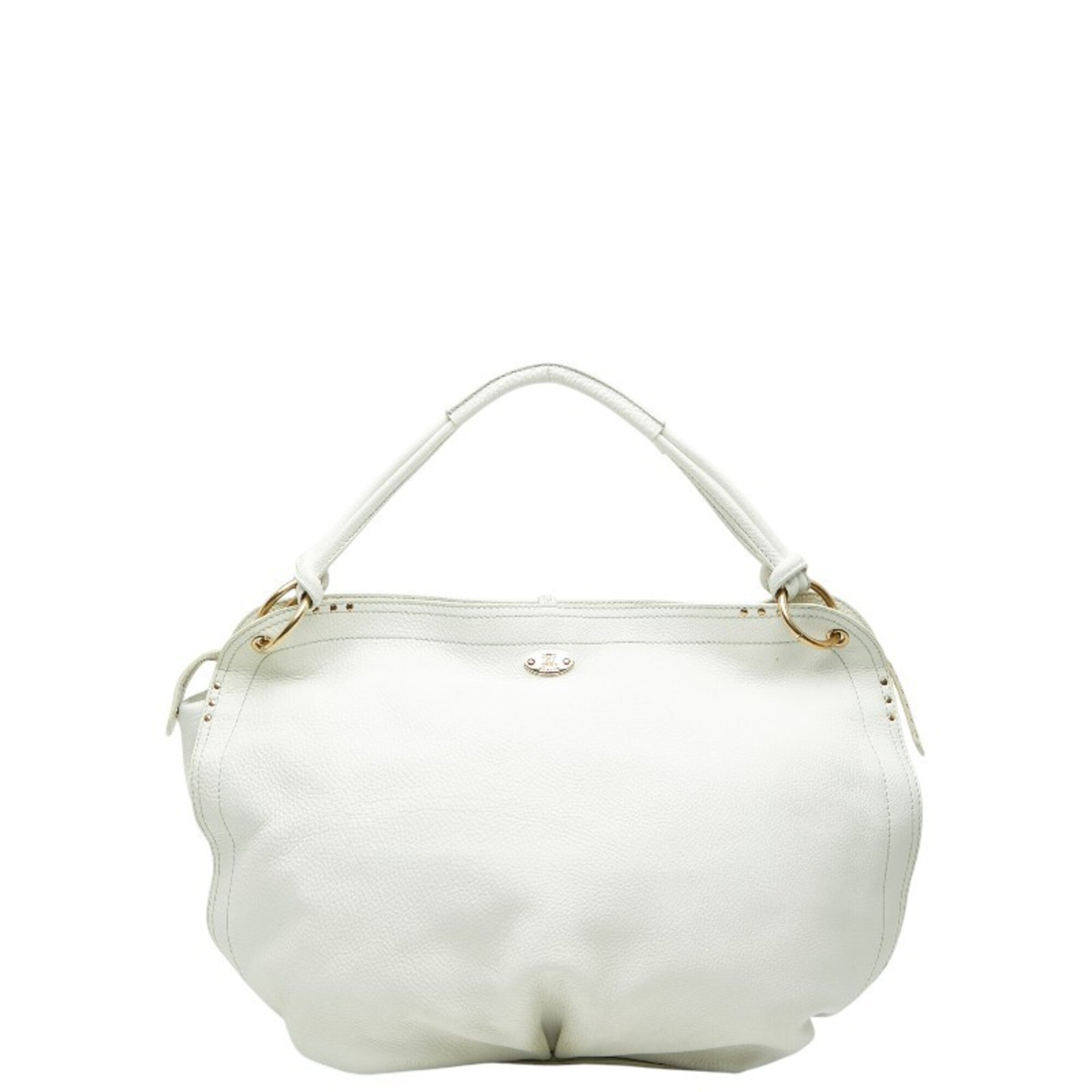 Celine White Leather Tote Bag (Pre-Owned)